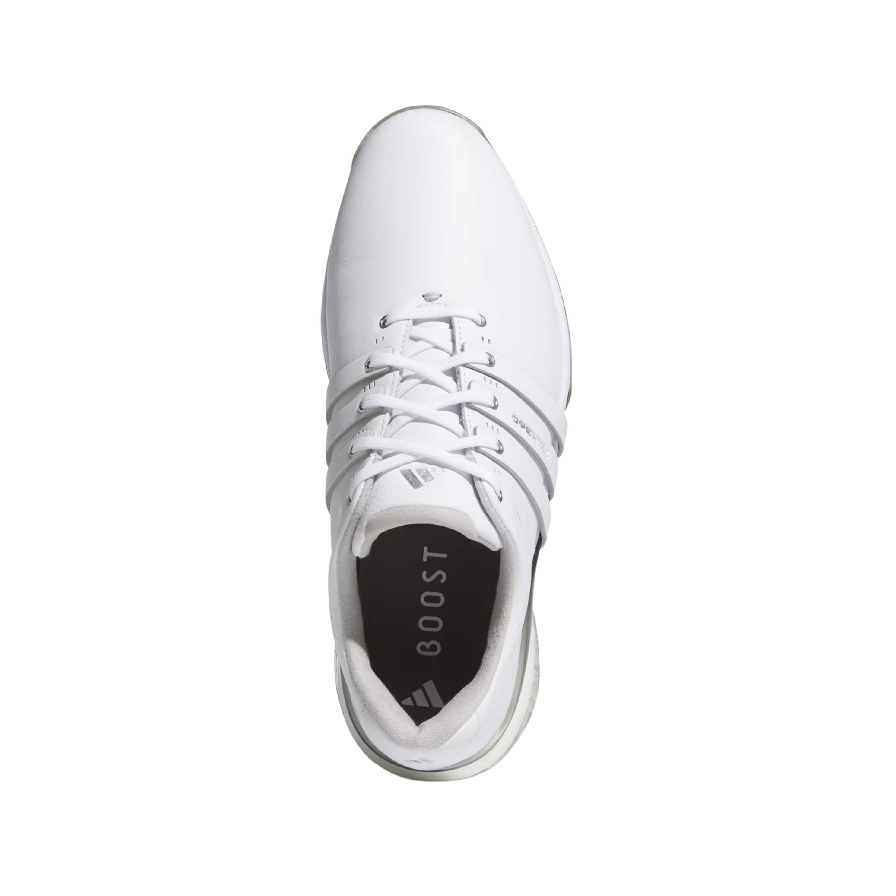 Adidas Men Tour360 25 Spikeles Golf - Cloud White Silver Metallic