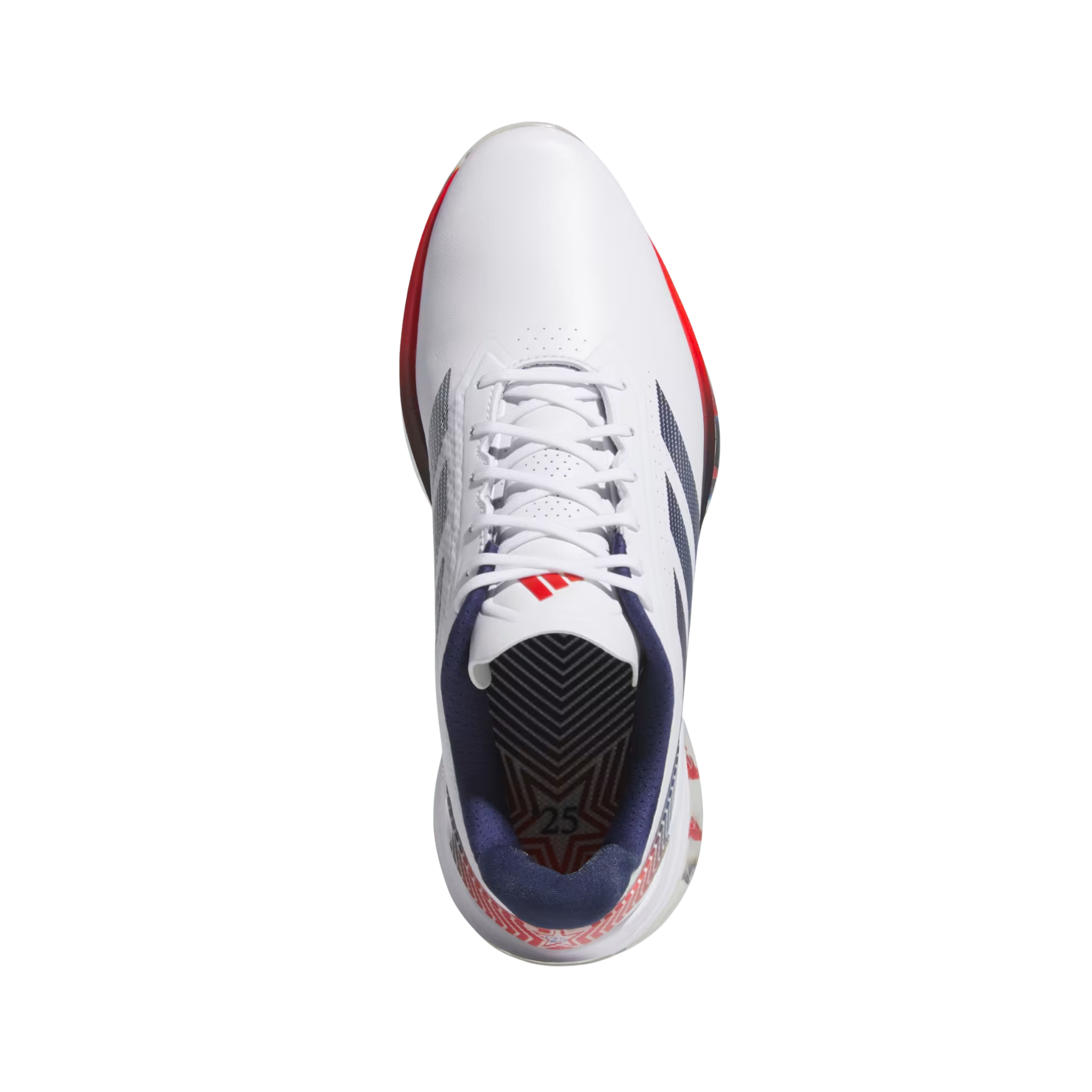 Adidas Men Adizero ZG Spikeless Golf - Cloud White Dark Blue Red