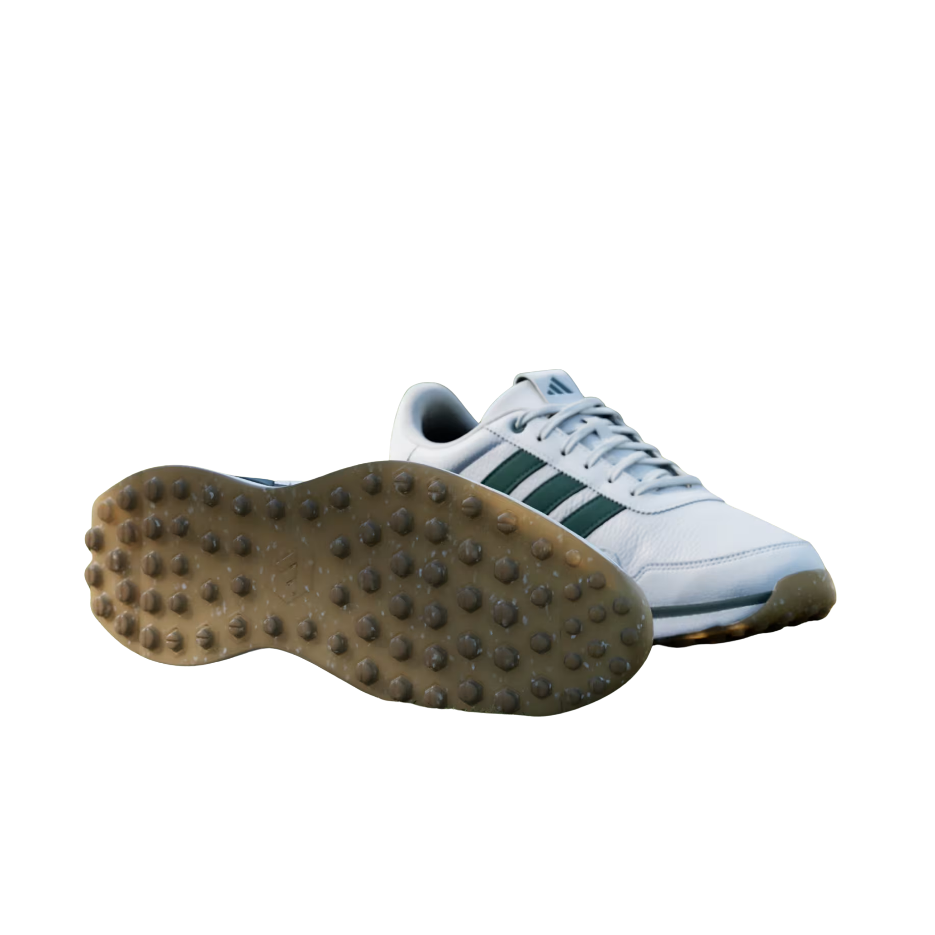 Adidas Men S2G 26 Leather Spikeles Golf - Cloud White Collegiate Green
