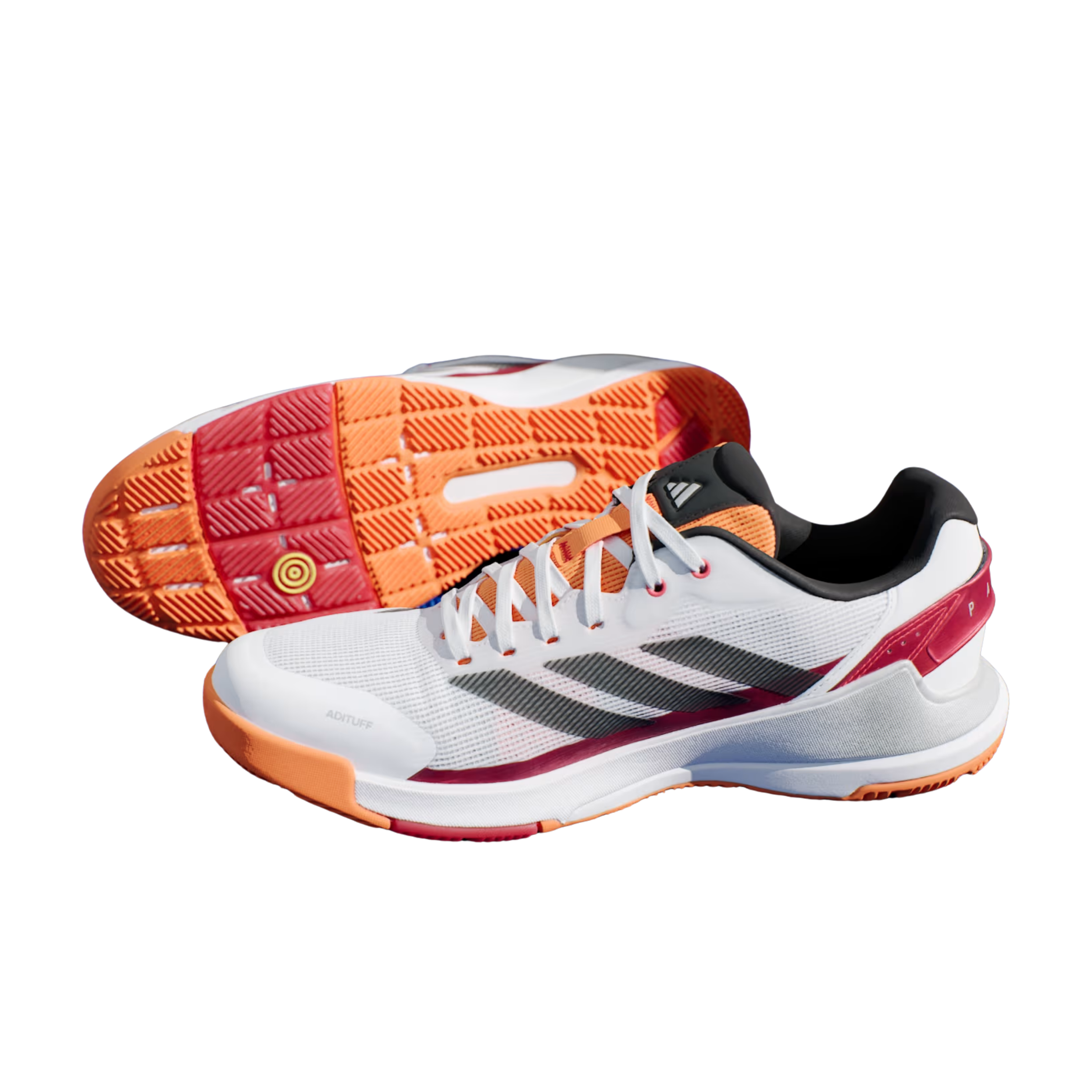 Adidas Men Crazyquick Padel - Cloud White Core Black Lucid Orange