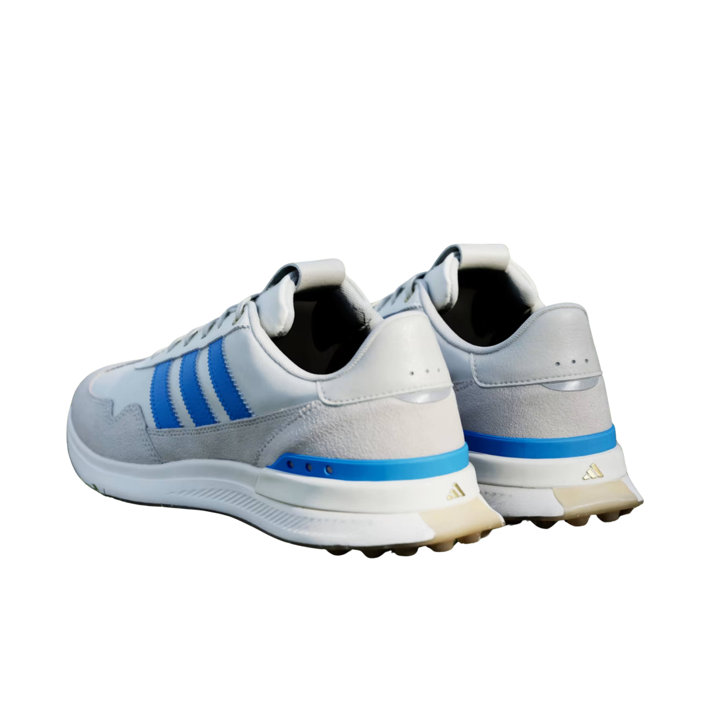 Adidas Men S2G 26 Textile Spikeles Golf - Off White Lucid Ray Blue