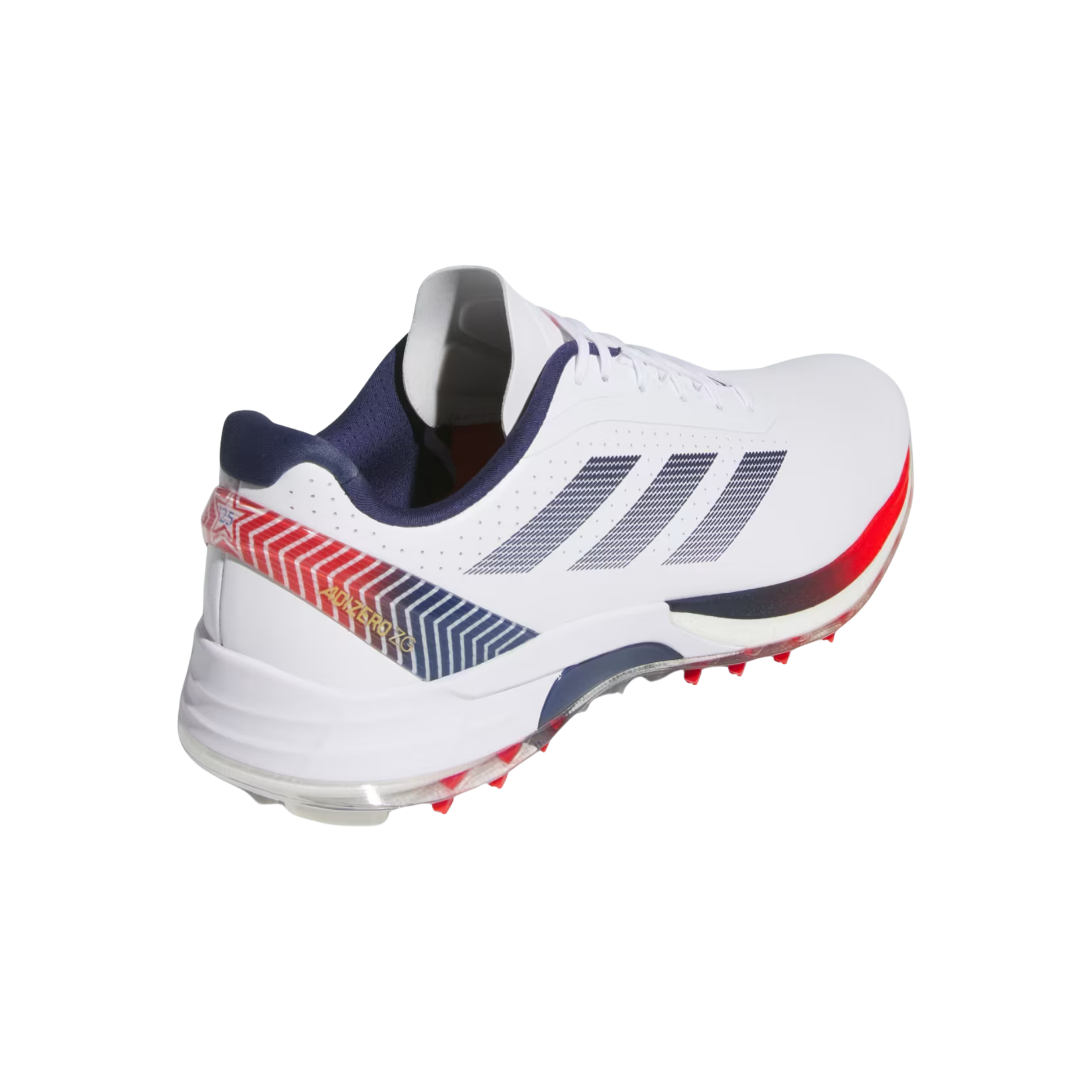 Adidas Men Adizero ZG Spikeless Golf - Cloud White Dark Blue Red