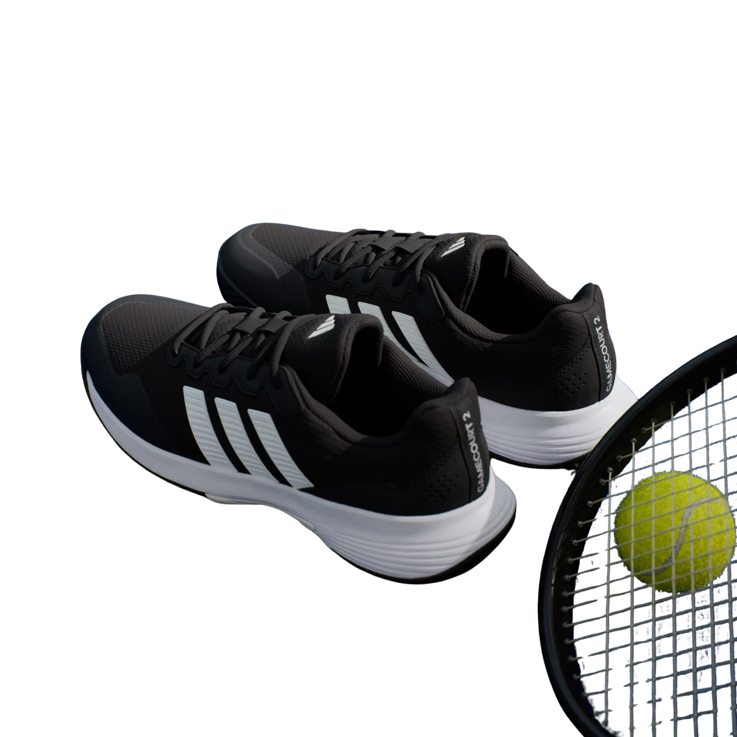 Adidas Men Gamecourt 2 Tennis - Core Black Cloud White