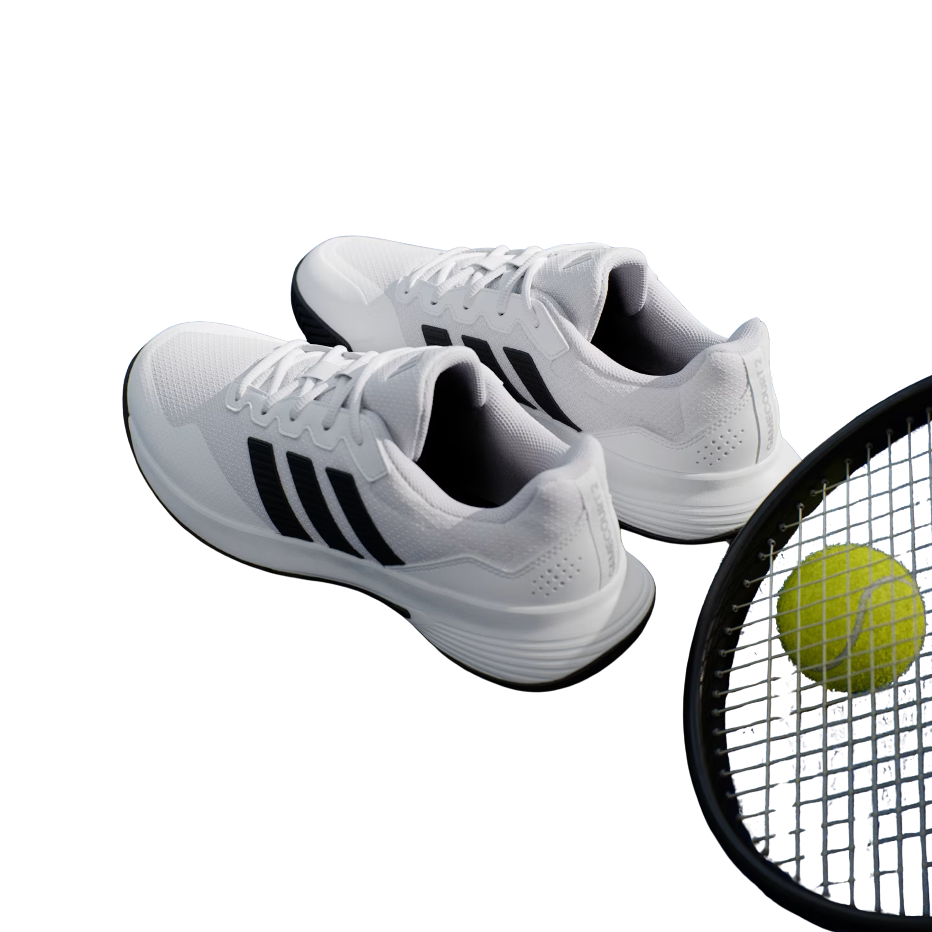 Adidas Men Gamecourt 2 Tennis - Cloud White Core Black