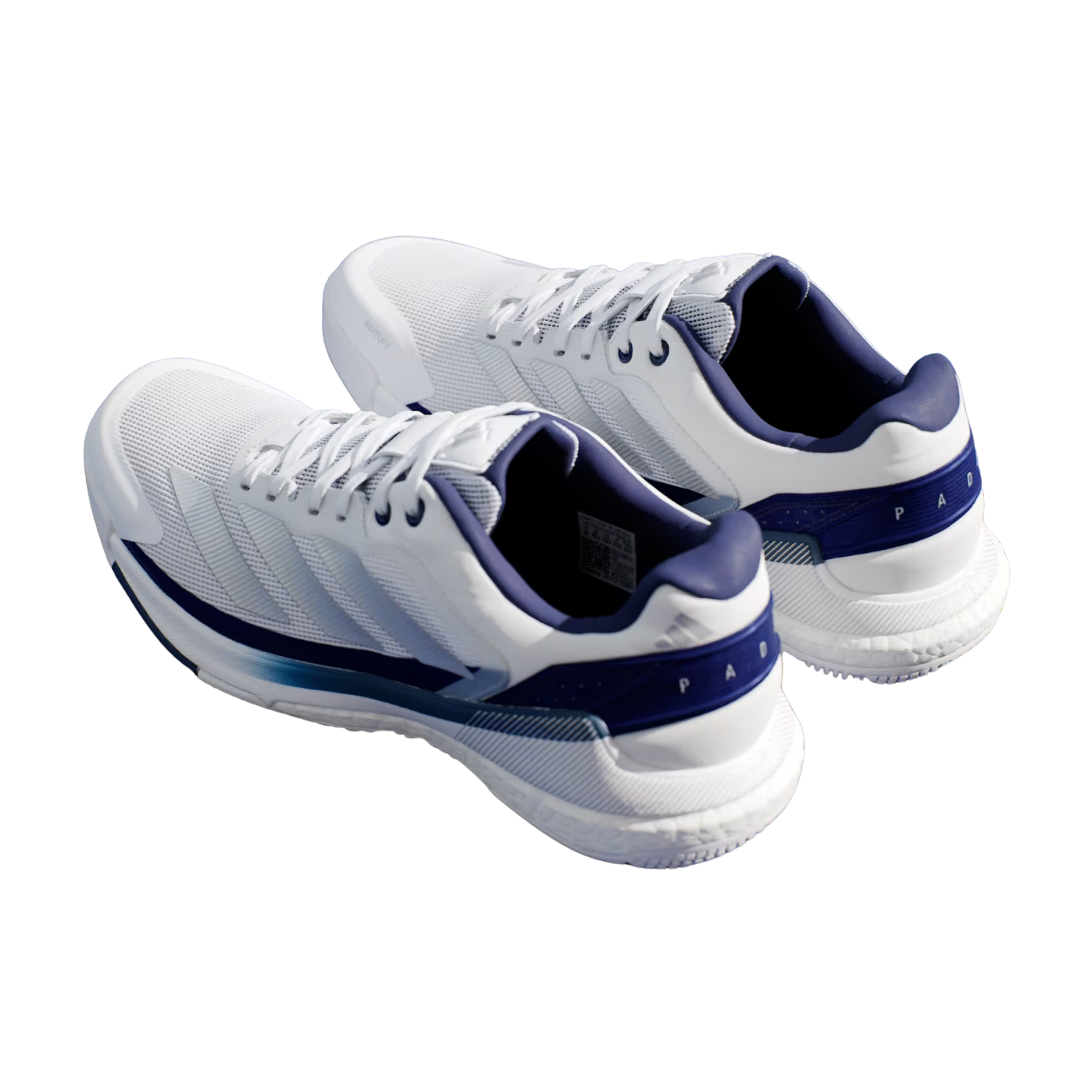 Adidas Men Crazyquick BOOST Padel - Cloud White Silver Metallic Dark Blue
