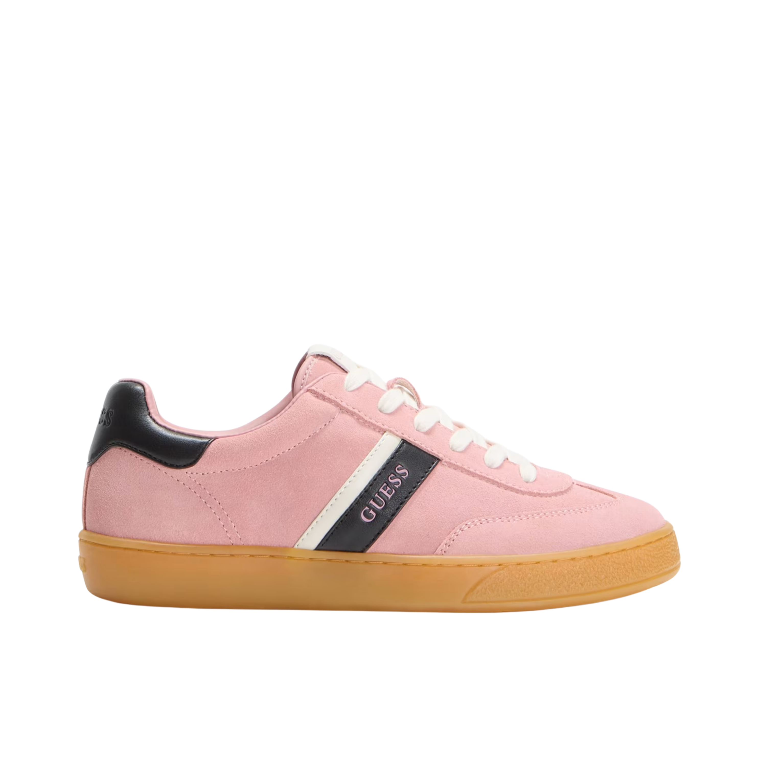 Guess Women Nolinas Faux Suede Sneakers - Light Pink
