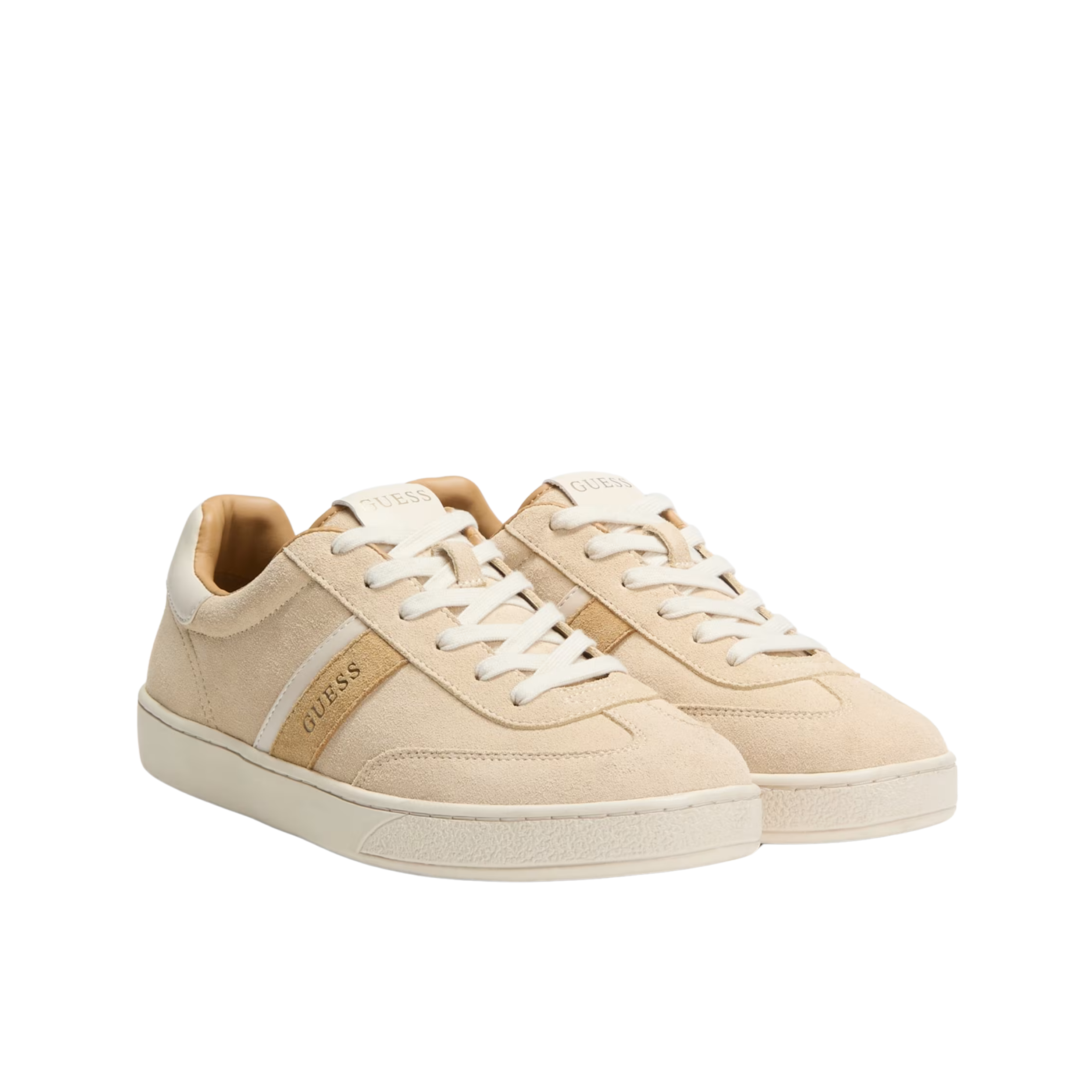 Guess Women Nolinas Faux Suede Sneakers - Light Brown