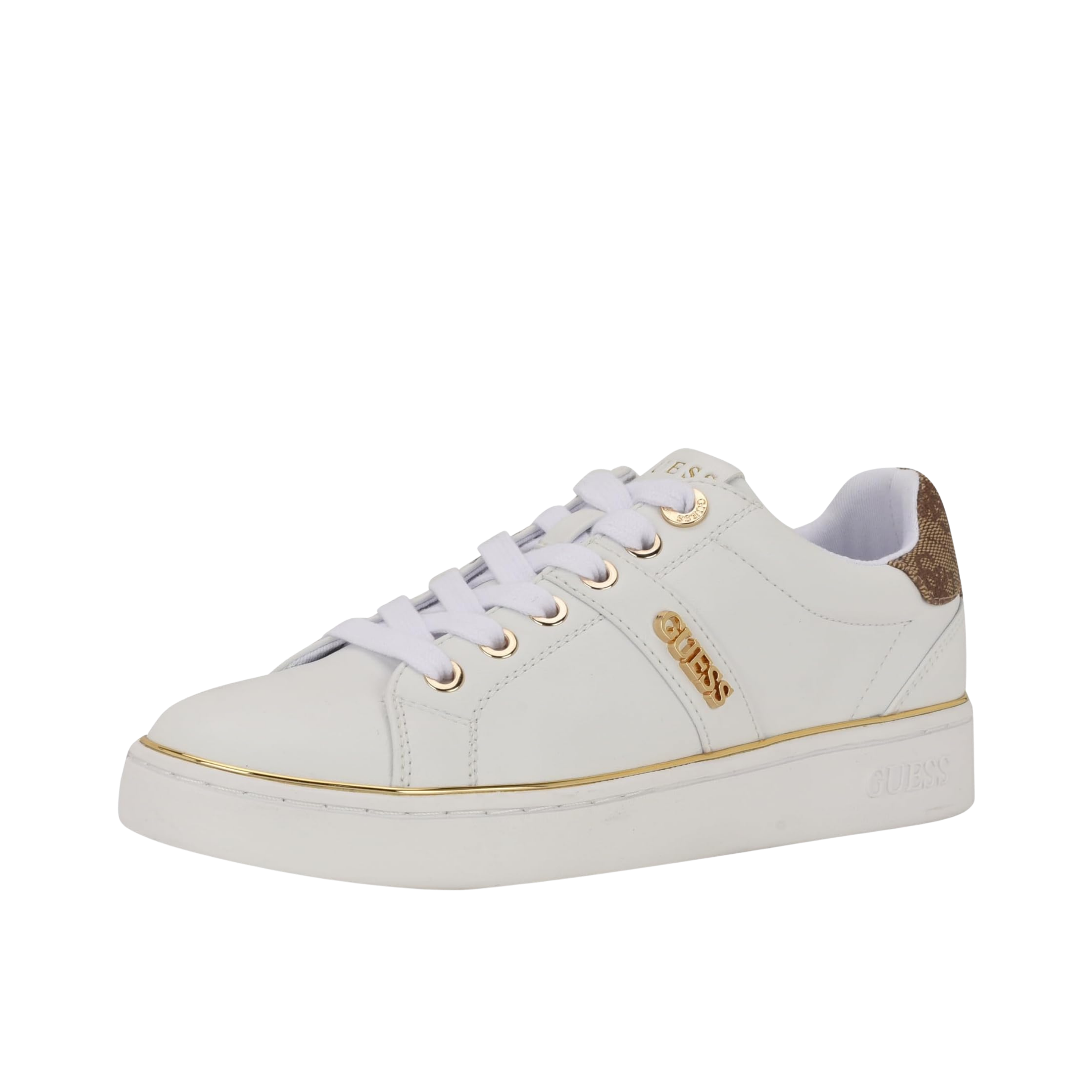 Guess Women Britz Signature Low Top Sneakers - White Logo