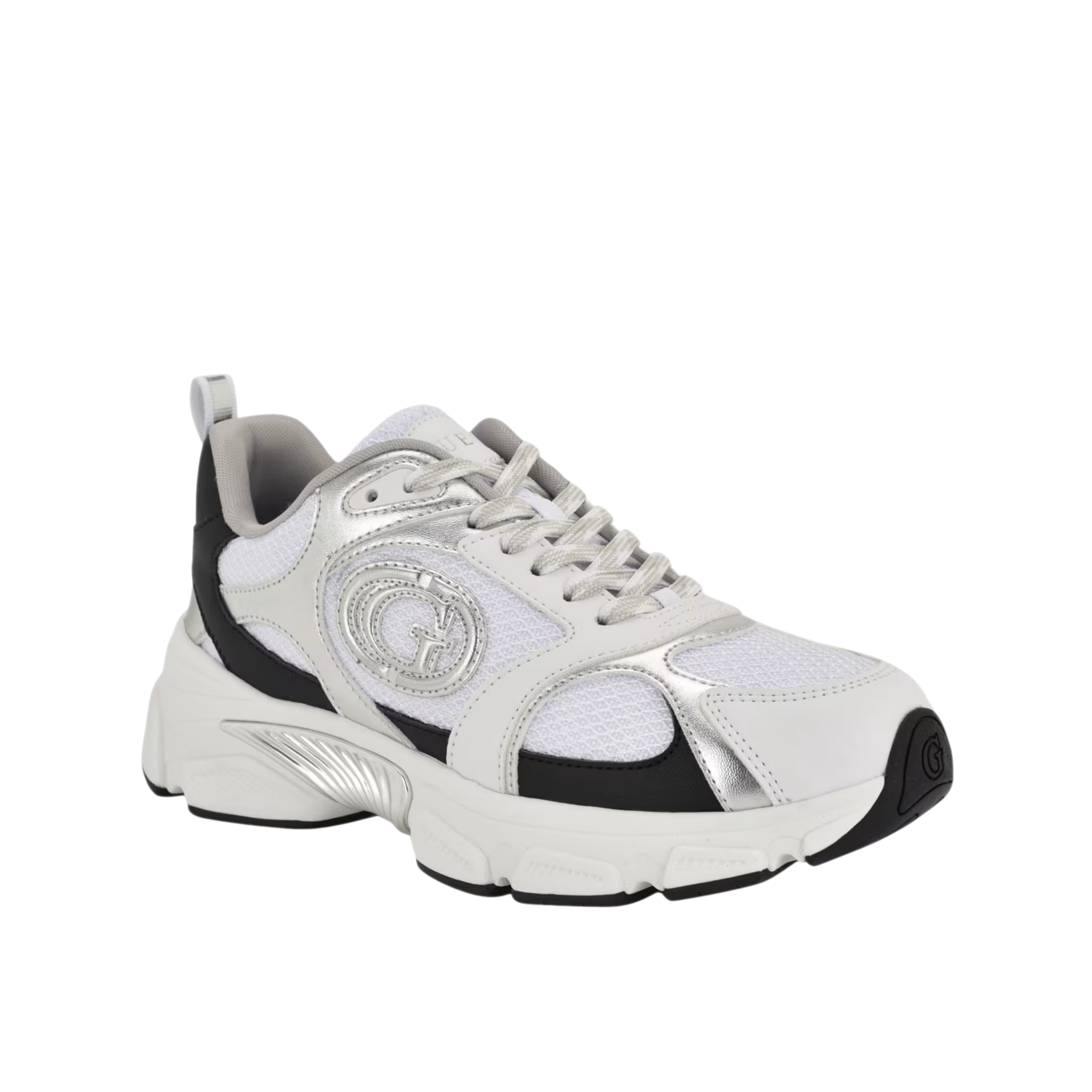 Guess Women Ibitha Metallic Signature G Sneakers - WhIte Floral