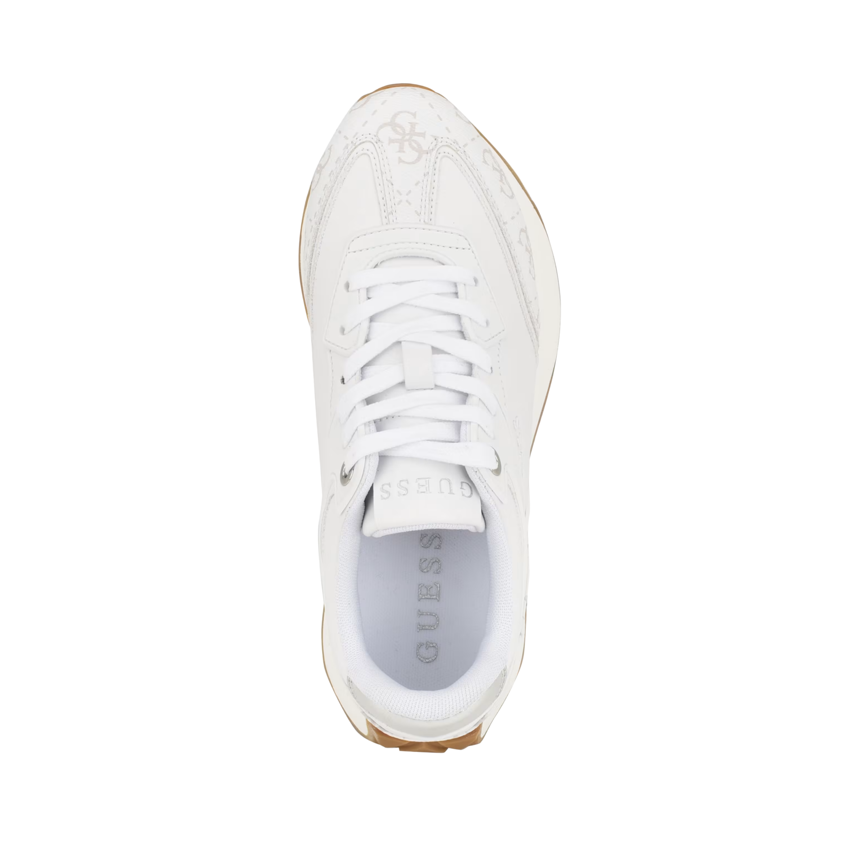 Guess Women Luchia Logo Pop Joggers Sneakers - White Logo