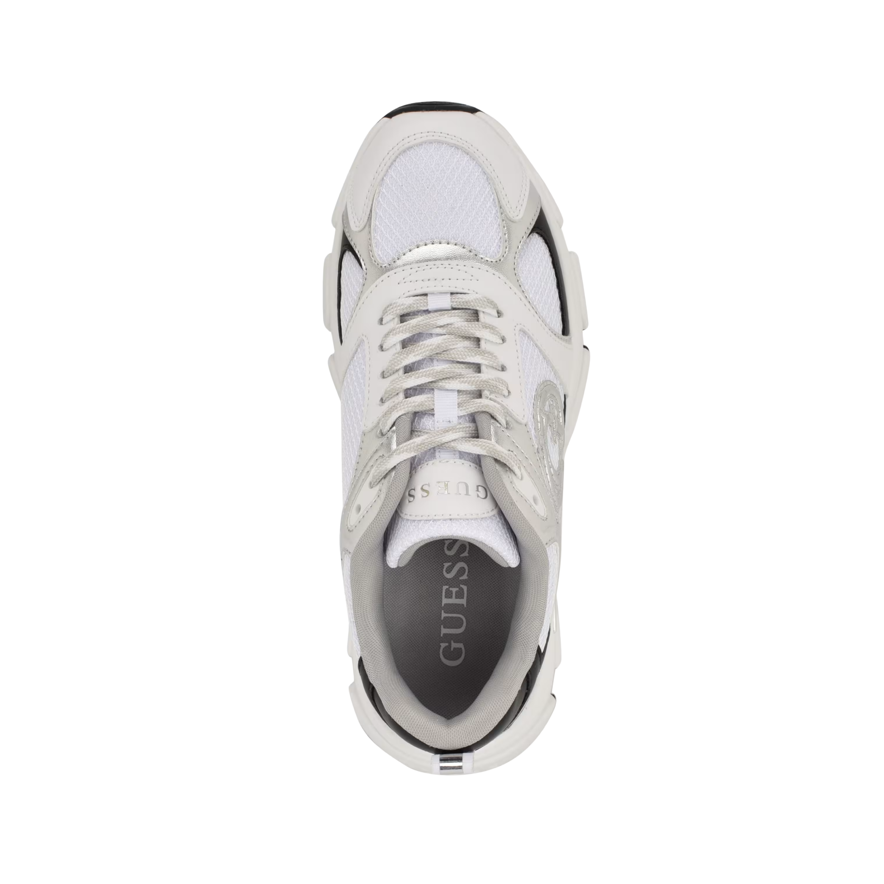 Guess Women Ibitha Metallic Signature G Sneakers - WhIte Floral
