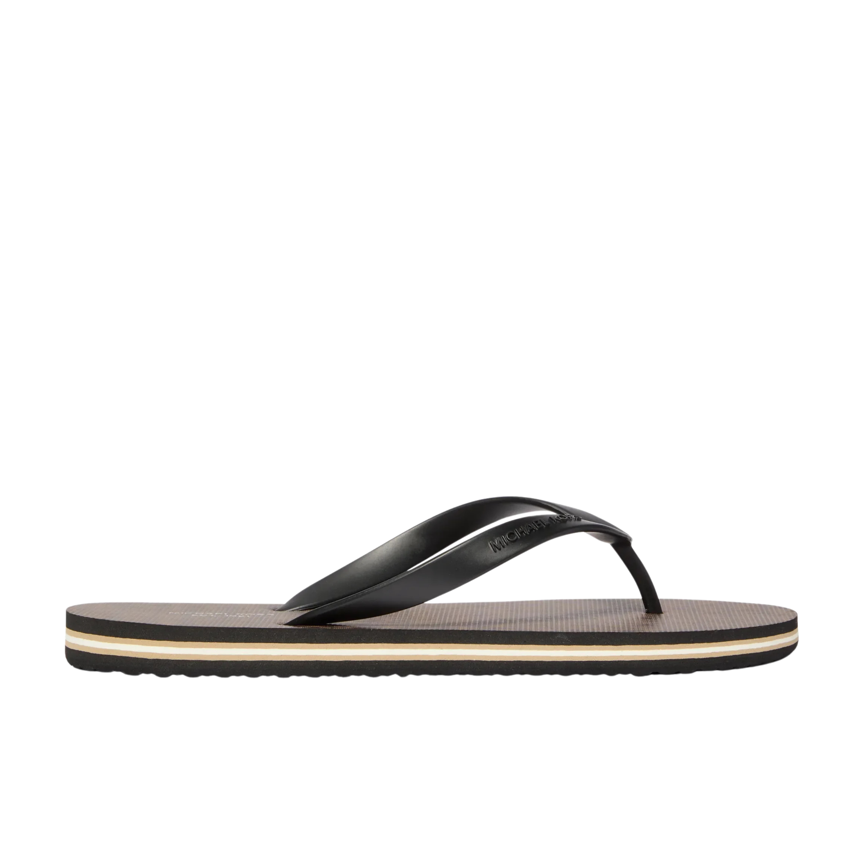 Michael Kors Men Travis Logo Flip Flop - Brown Black