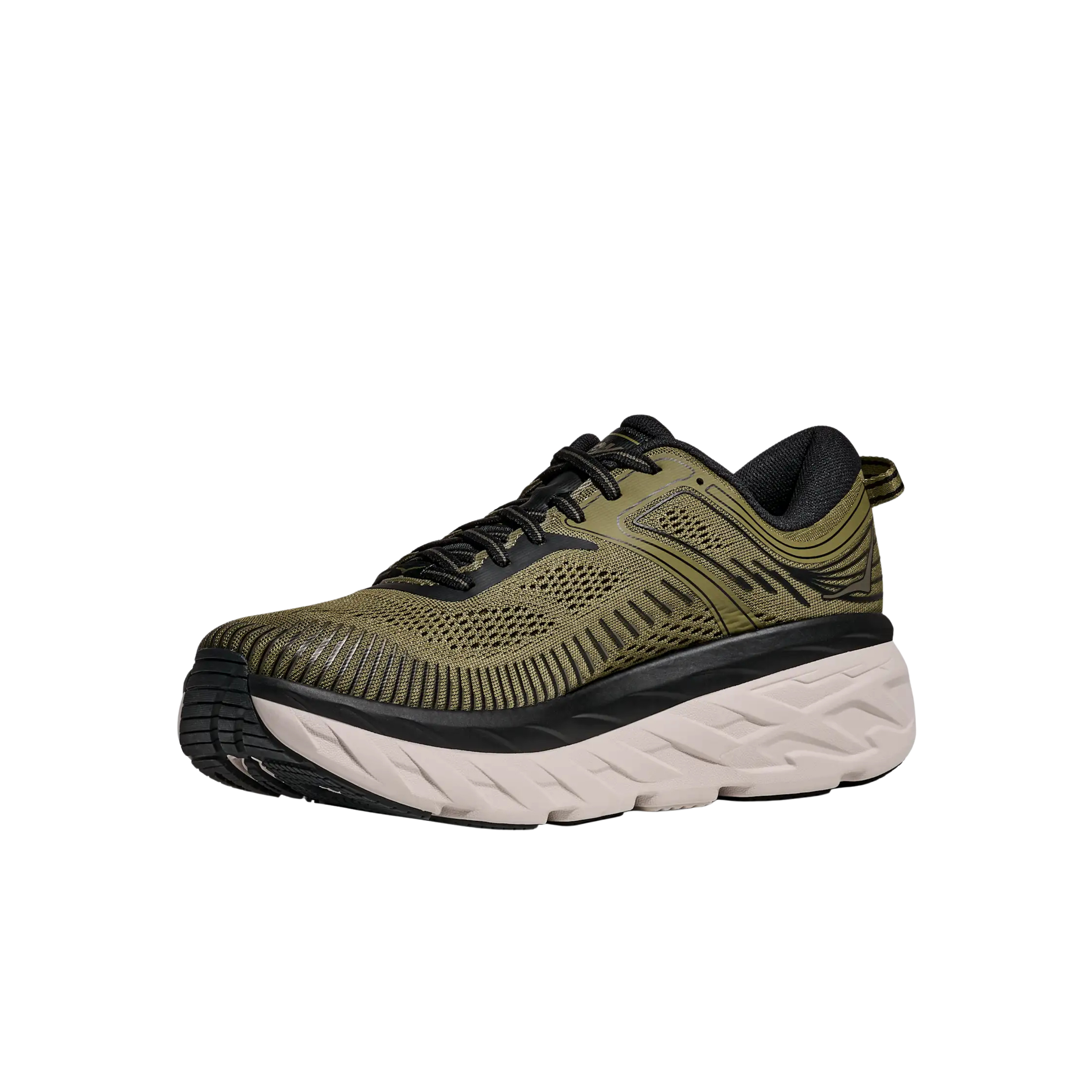 Hoka Men Bondi 7 - Wild Rye Black