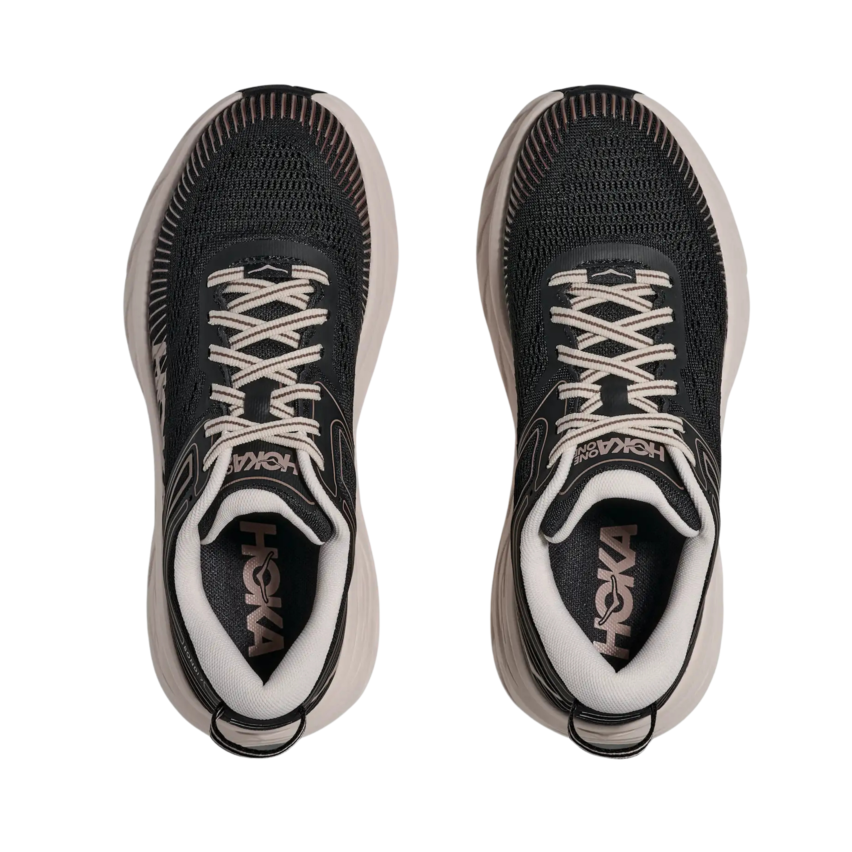 Hoka Women Bondi 7 - Black Rose Cream