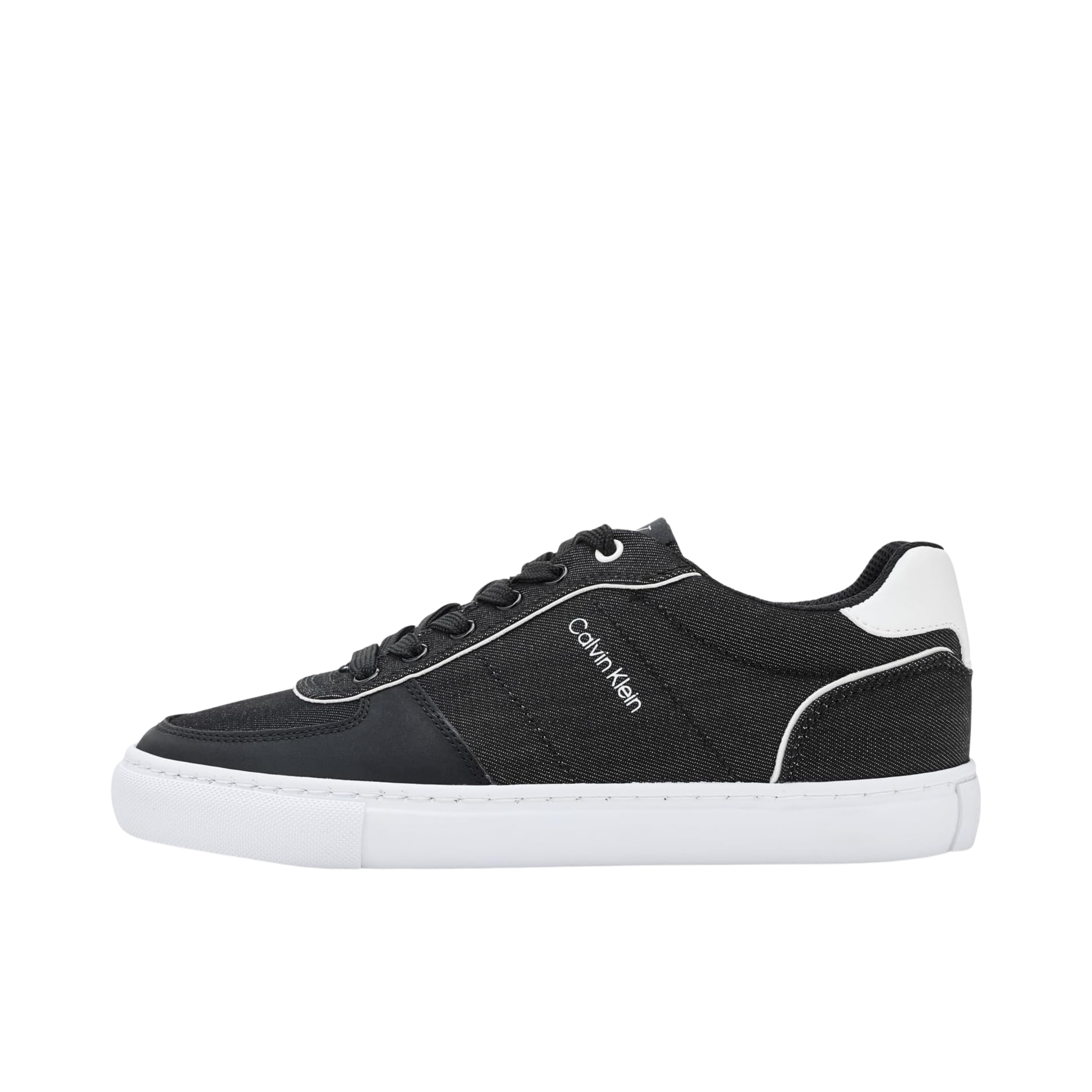 Calvin Klein Women Caspian Sneaker - Black Denim White