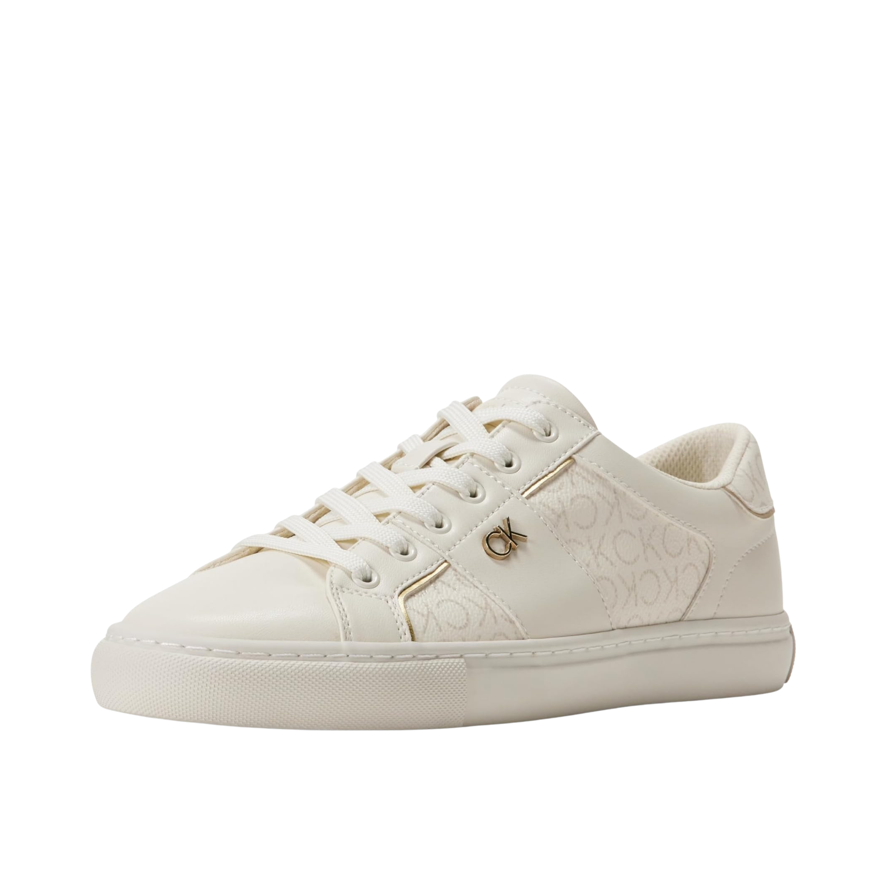 Calvin Klein Women Charie Sneaker - Ivory Logo