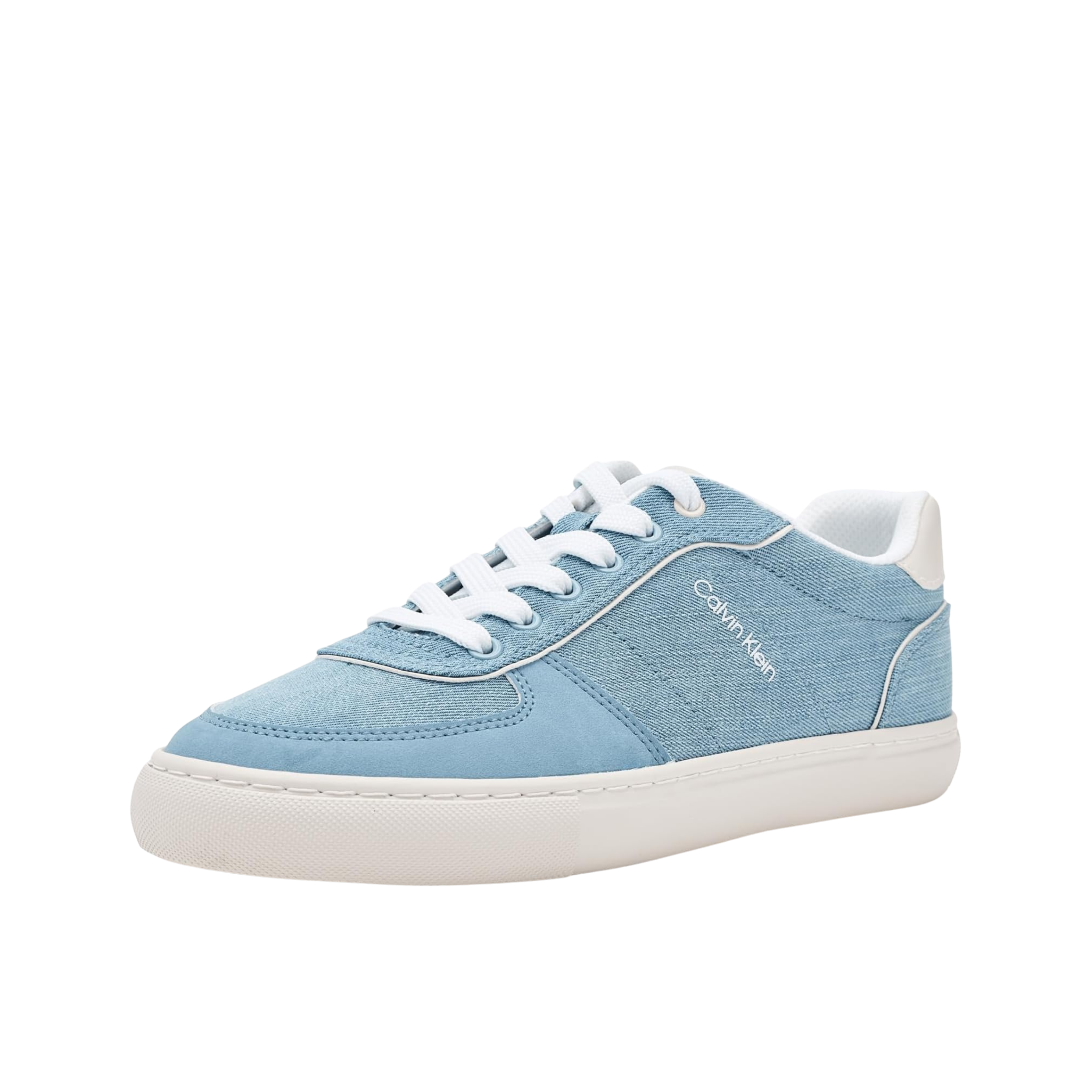 Calvin Klein Women Caspian Sneaker - Medium Blue Denim White