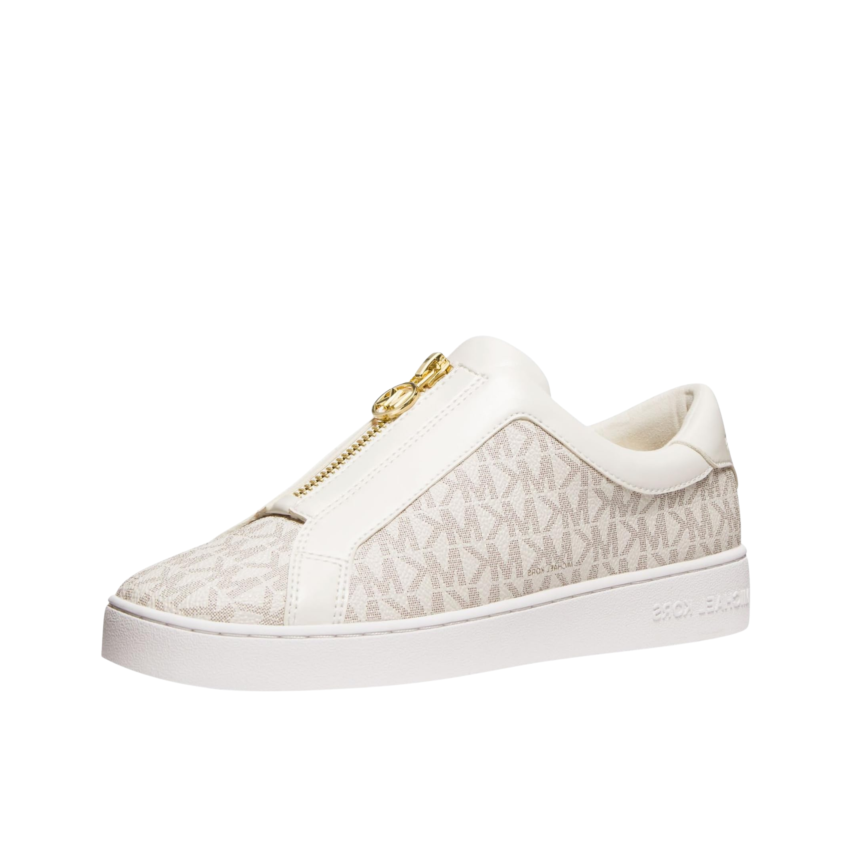 Michael Kors Women Keaton Zip Up Sneaker - Vanilla