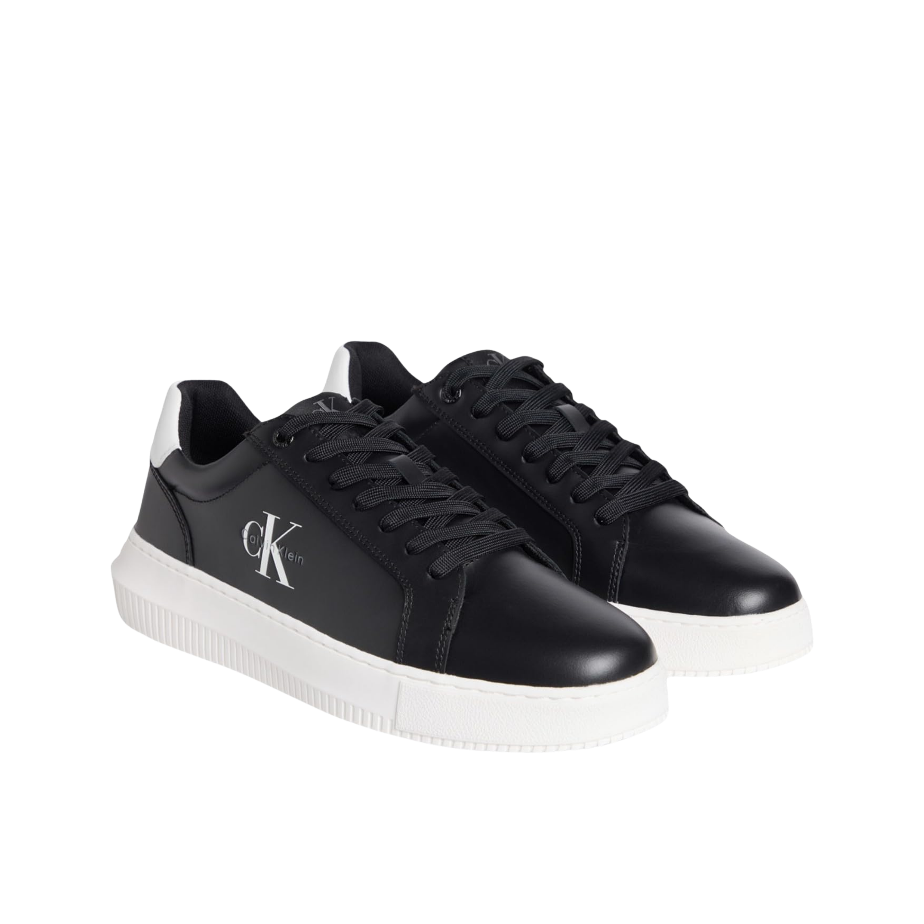 Calvin Klein Men Chunky Cupsole Mono LTH Sneaker - Black