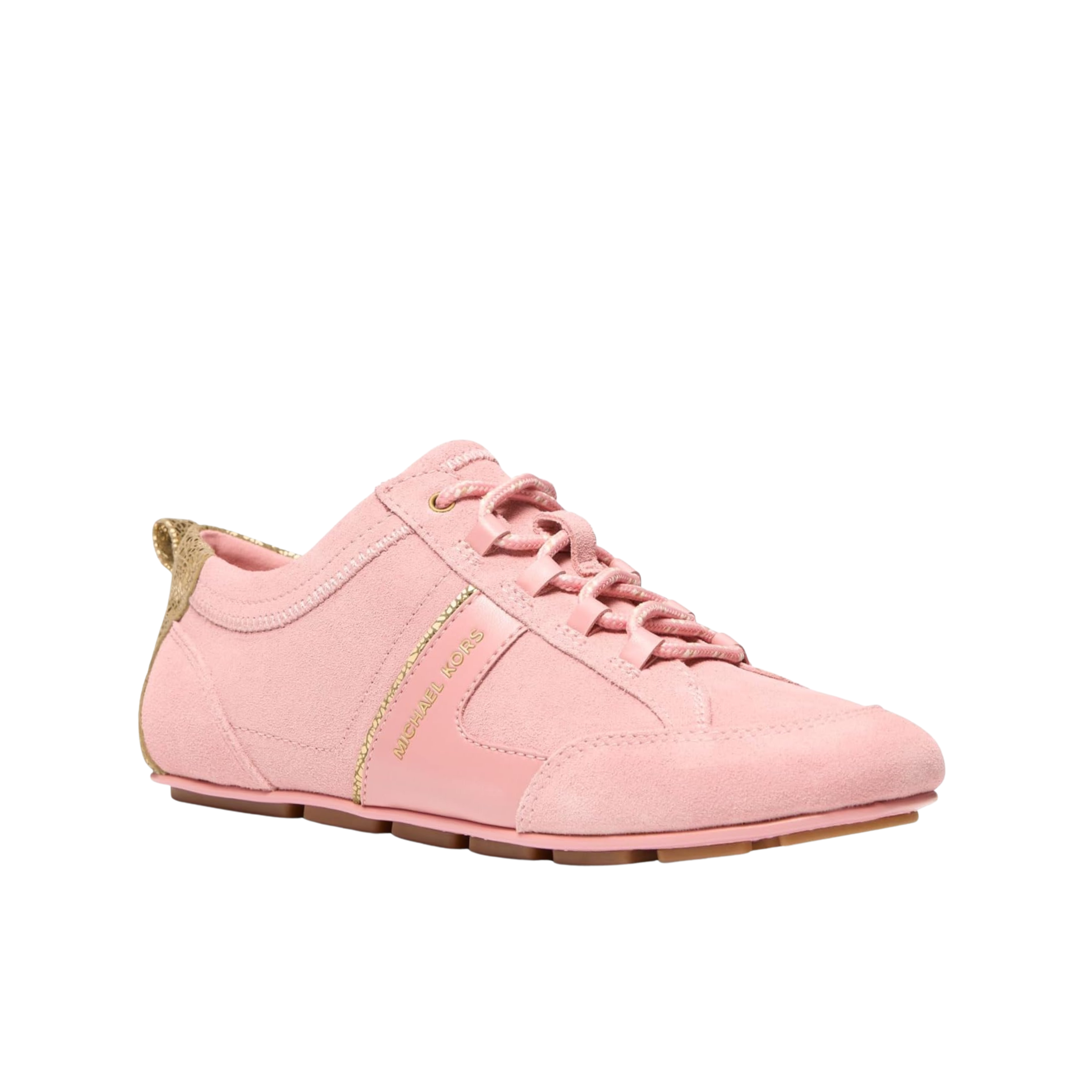 Michael Kors Women Keely Suede Leather Trainer - Primrose