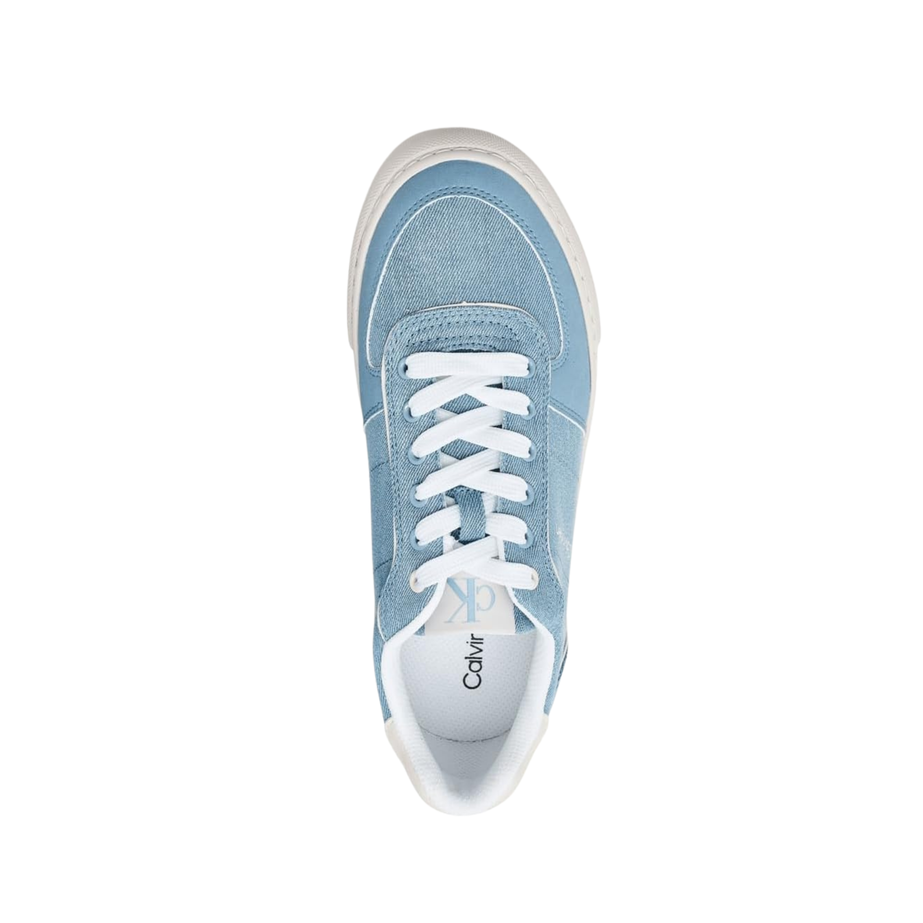 Calvin Klein Women Caspian Sneaker - Medium Blue Denim White