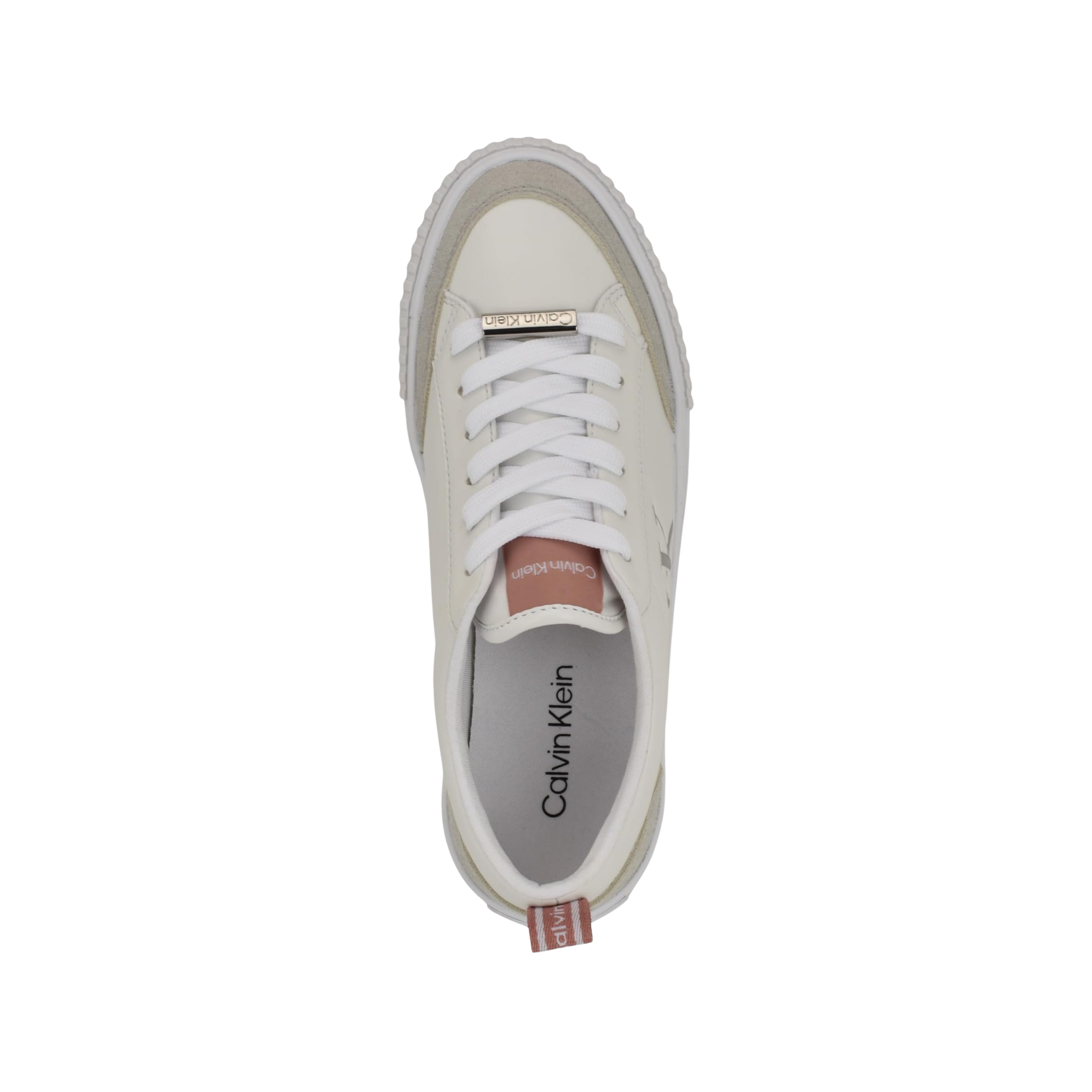 Calvin Klein Women Lariss Sneaker - White Rose Pink
