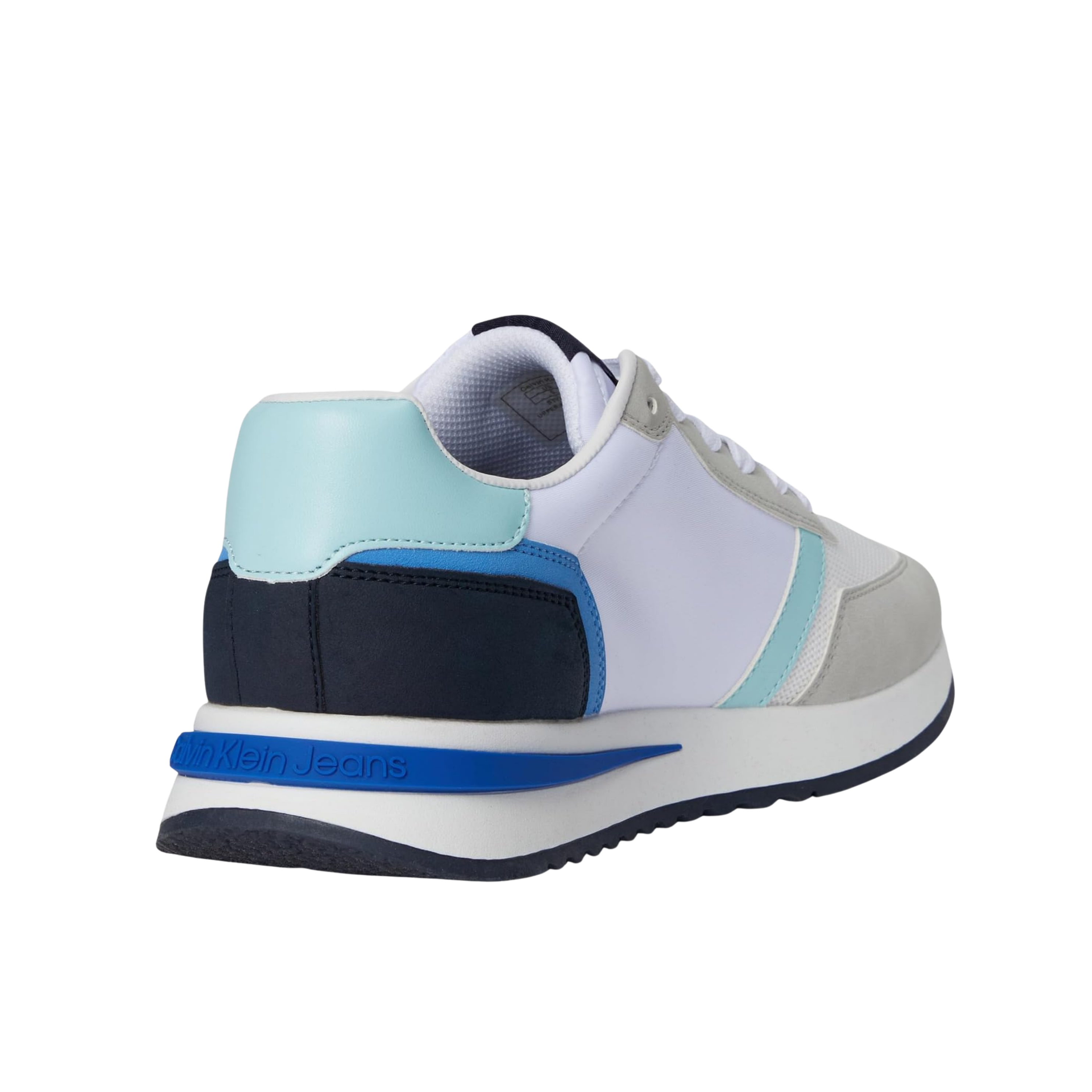 Calvin Klein Men Picio Monogram Logo Sneaker - Medium Blue White Multi