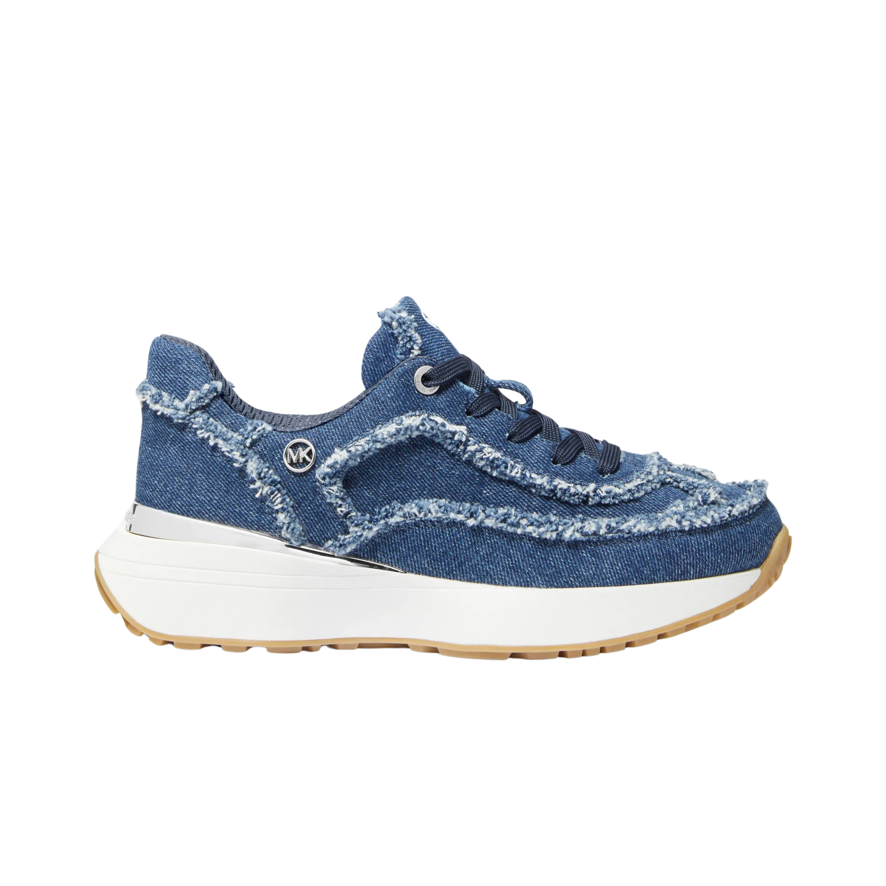 Michael Kors Women Ari Frayed Trainer Sneakers - Denim
