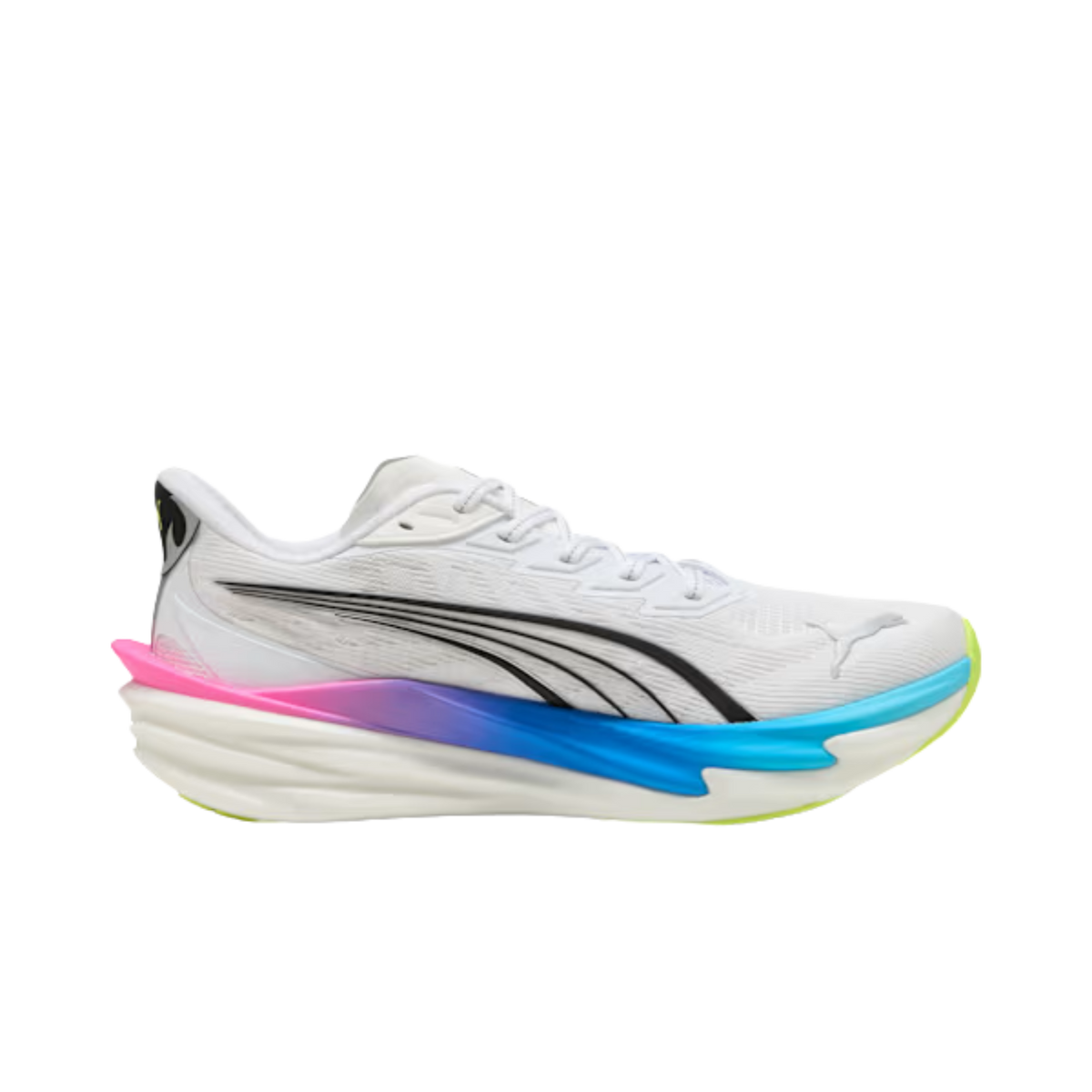 Puma Men Deviate Nitro™ 4 - White Poison Pink Ultra Blue
