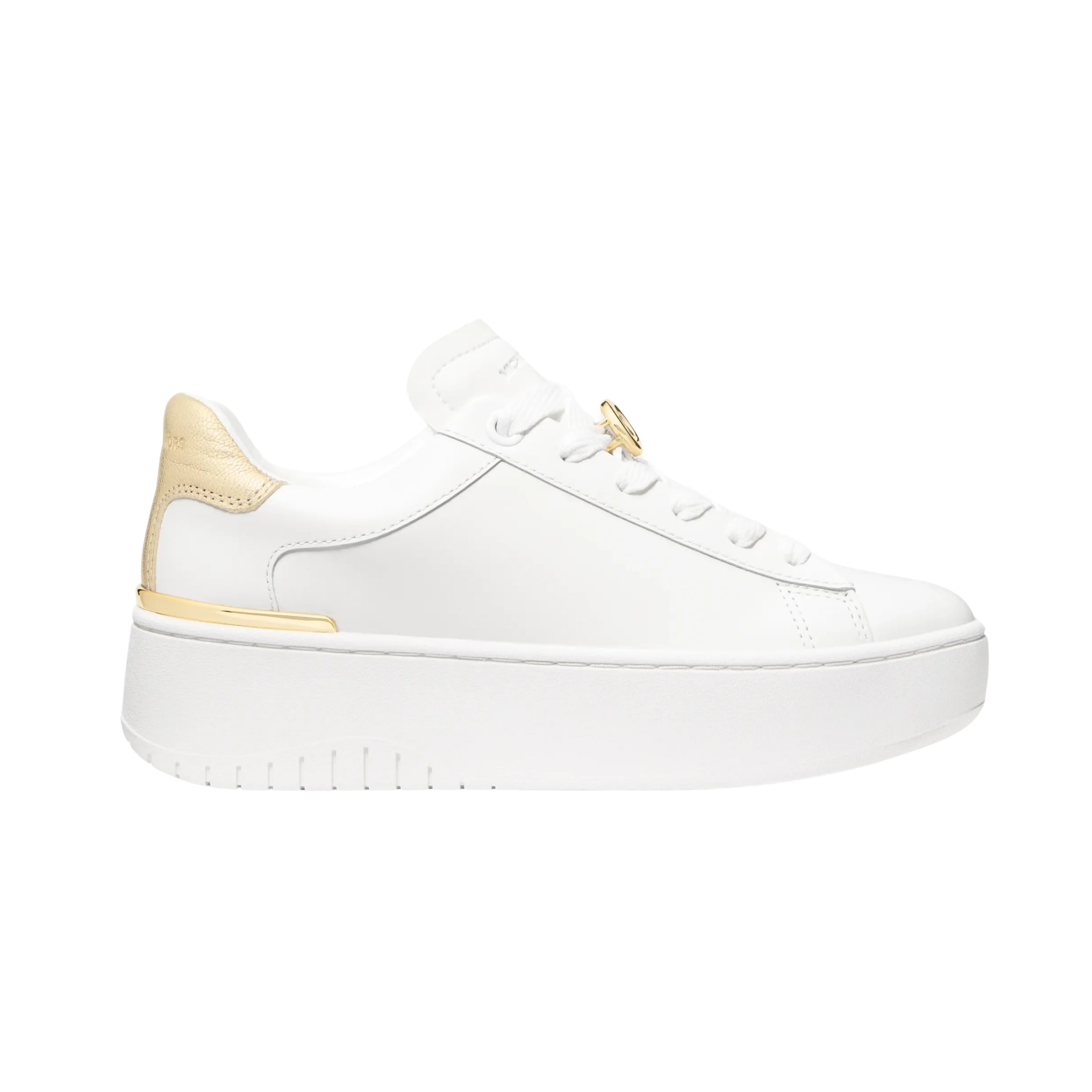 Michael Kors Women Dottie Leather Platform Sneaker - Pale Gold
