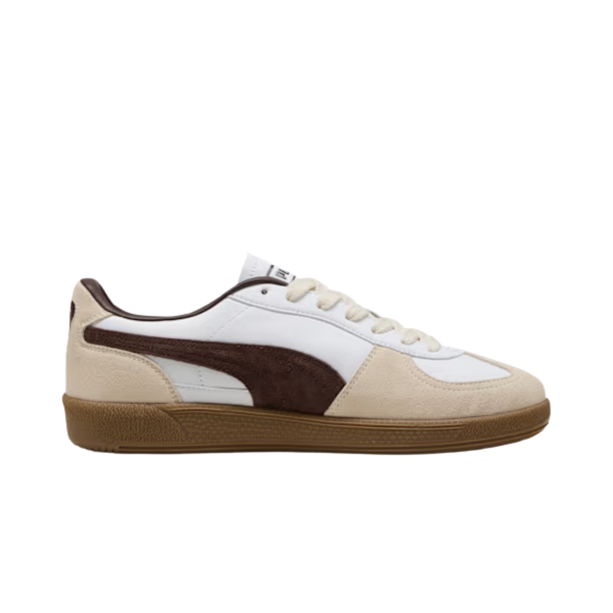 Puma Men Palermo Leather Sneakers - White Chocolate Brown Gum