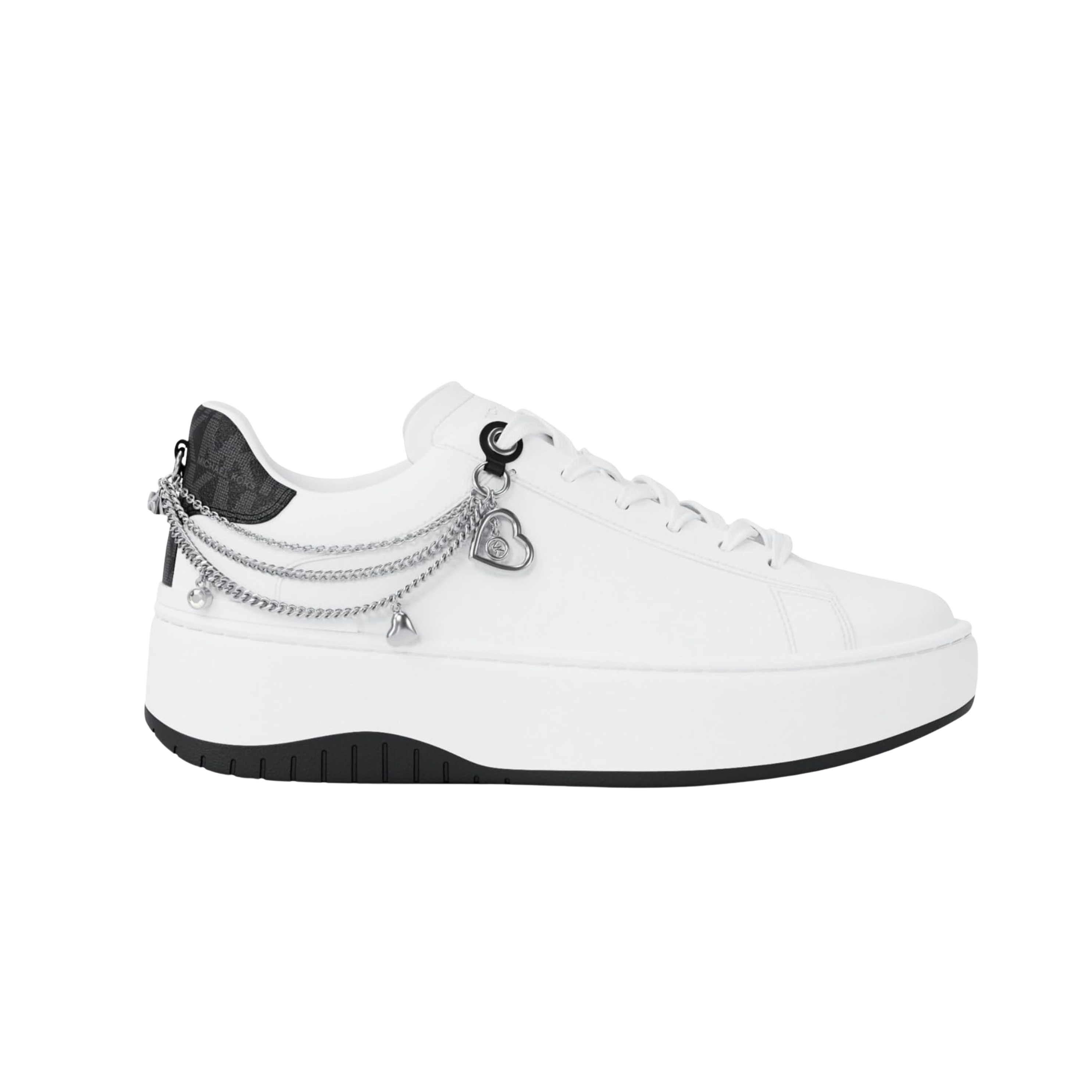 Michael Kors Women Dottie Embellished Leather Platform Sneaker - Black