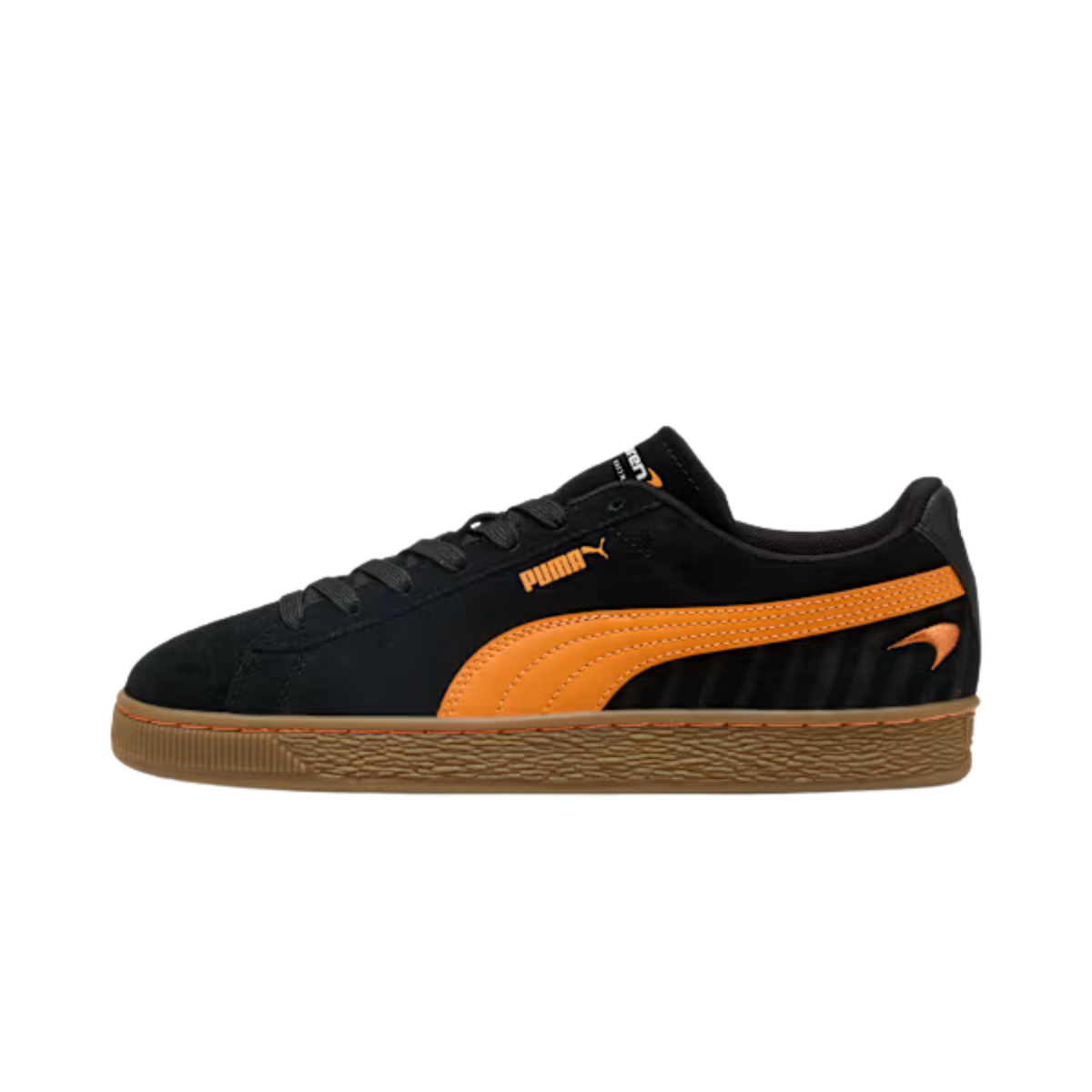 Puma Men McLaren Racing Suede OG Sneakers - Black Papaya