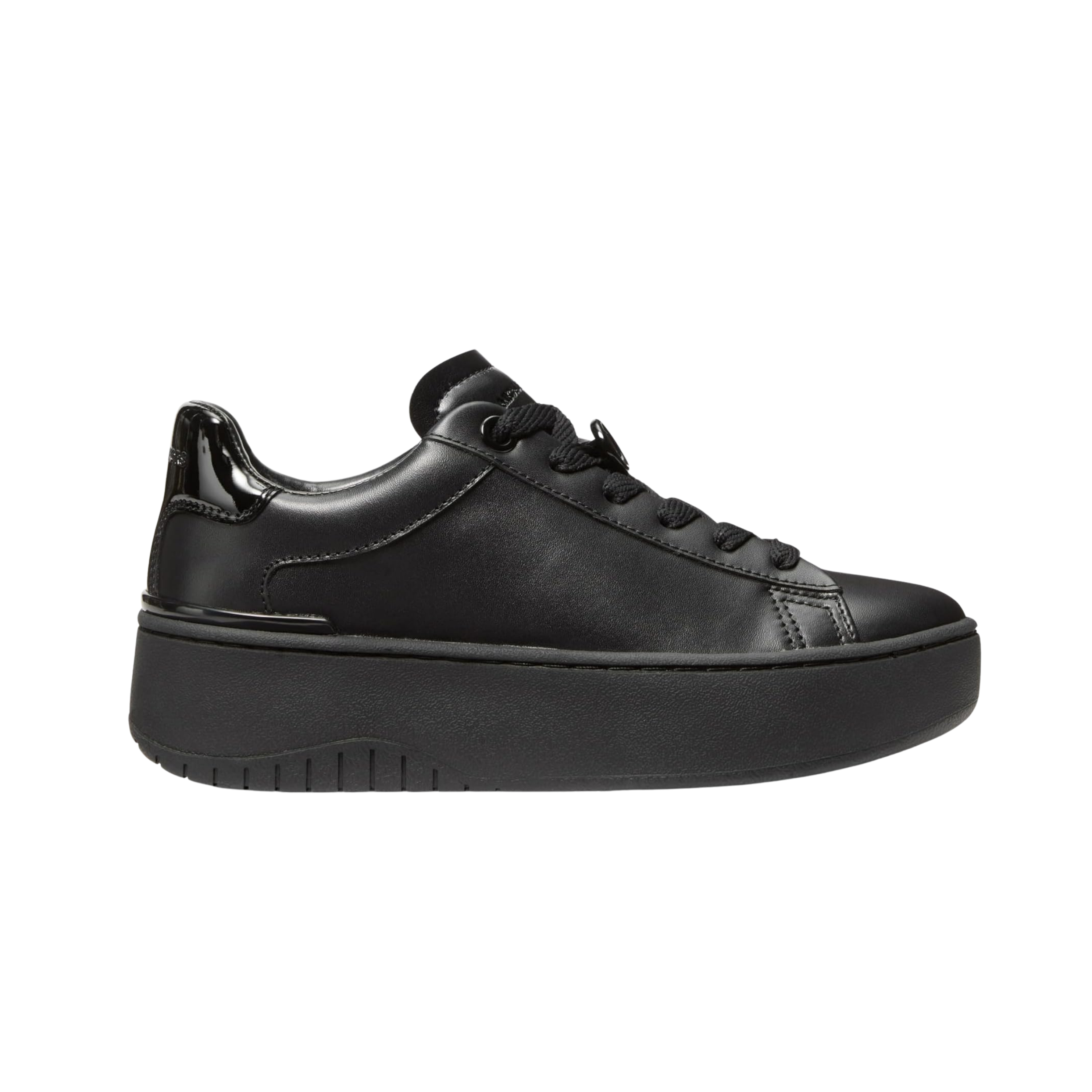 Michael Kors Women Dottie Leather Platform Sneaker - Black