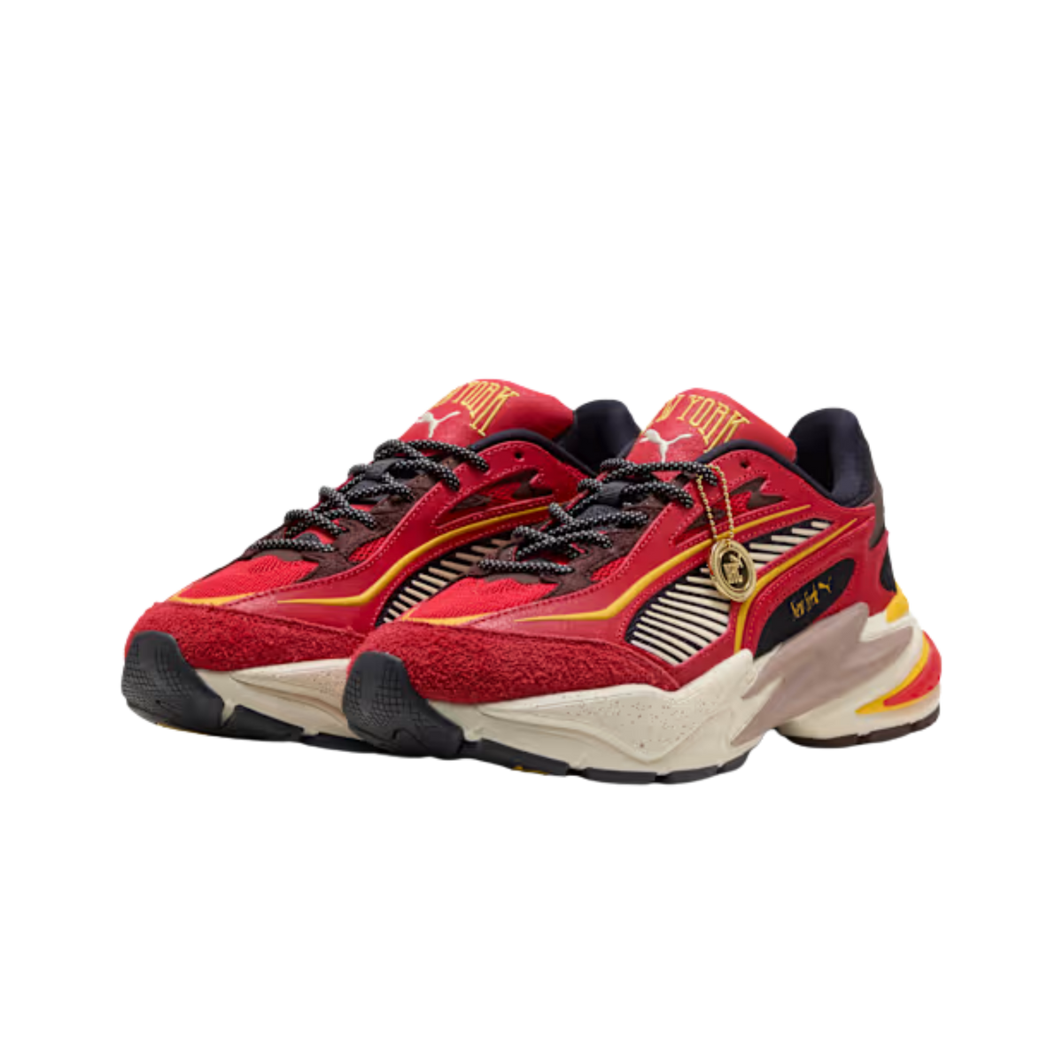Puma Men RS Surge NYC Sneakers - For All Time Red New Navy Yellow Sizzle