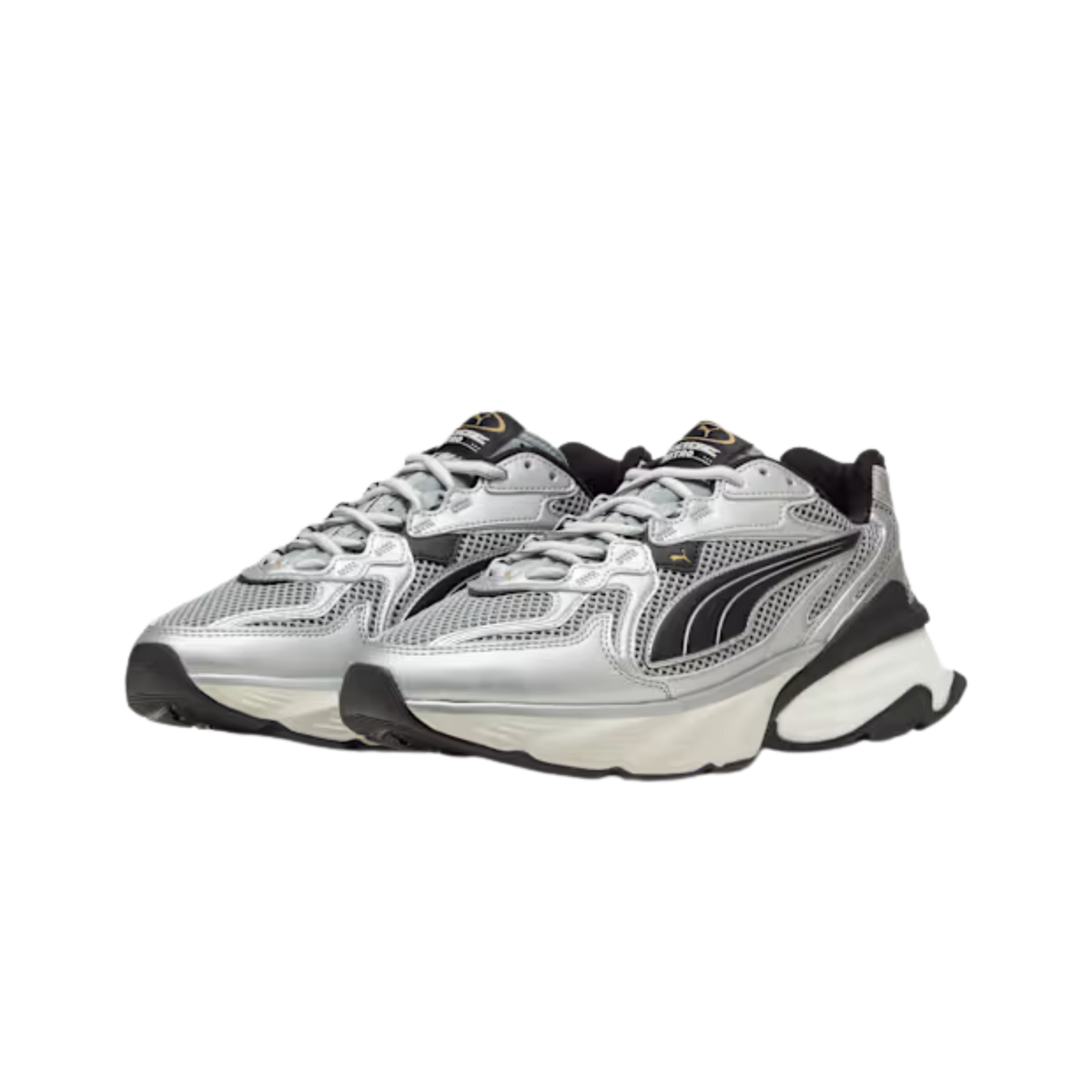 Puma Men Fade Sneakers - Silver Cool Mid Gray Black