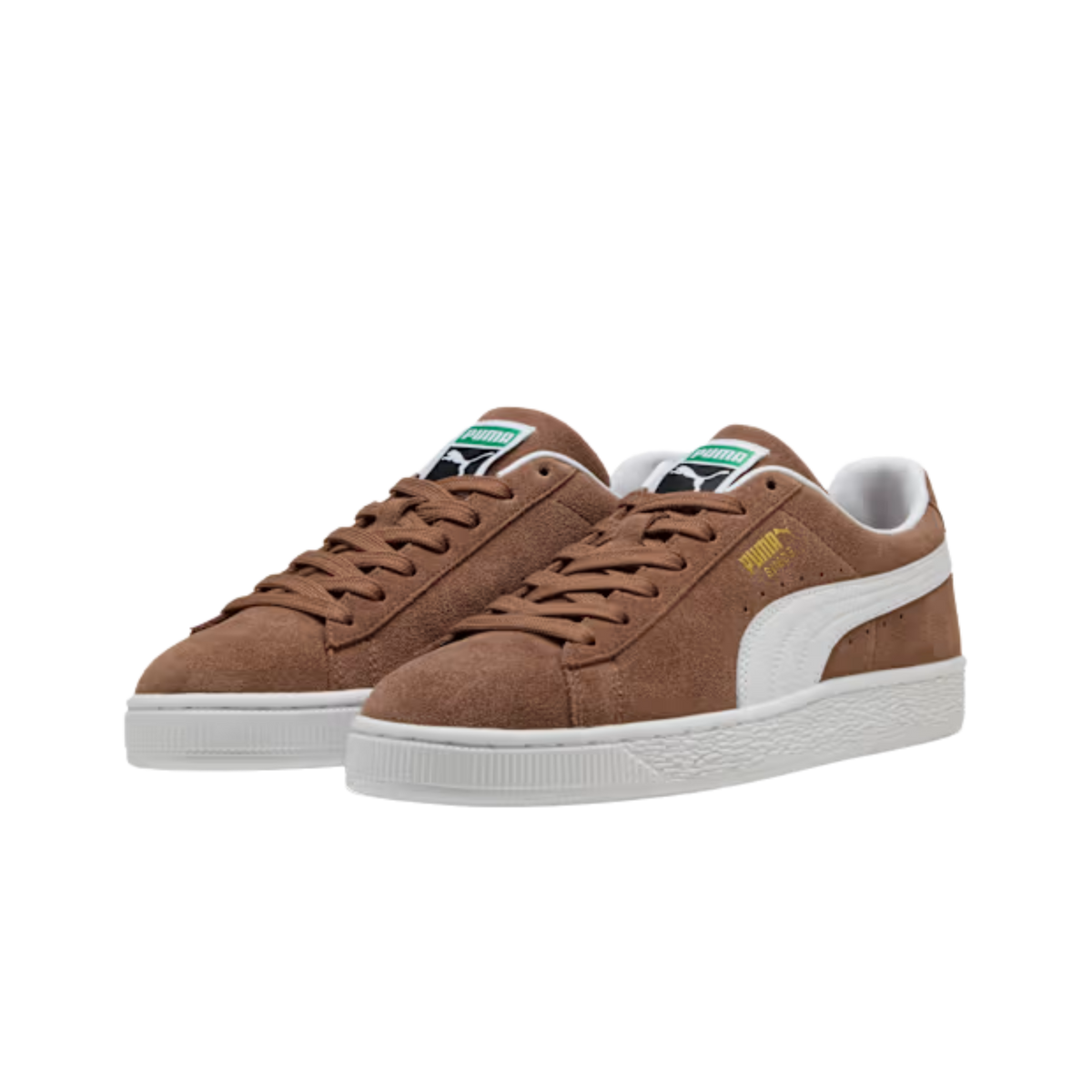 Puma Men Suede Classic Sneakers - Haute Coffee White