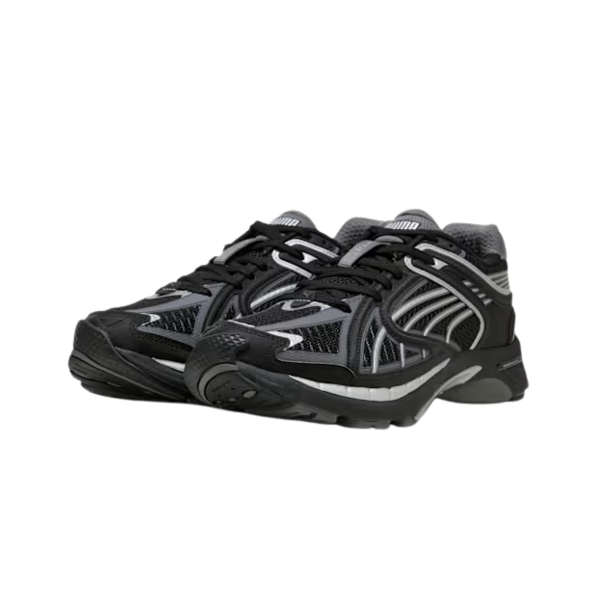 Puma Men SkyJet Sneakers - Black Cool Dark Gray Silver