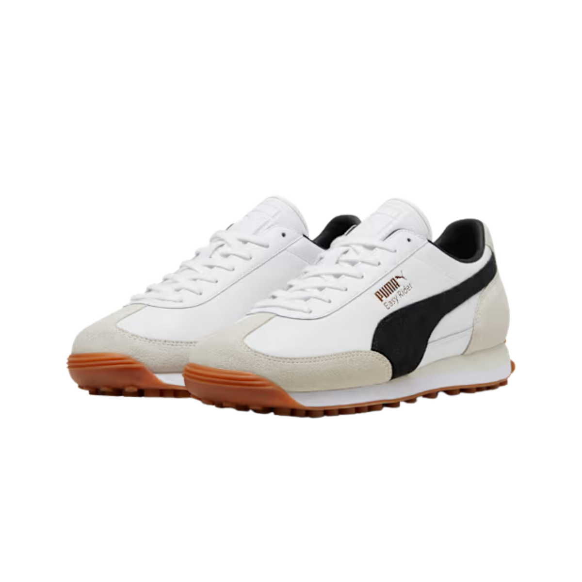 Puma Men Easy Rider Mix Sneakers - White Black