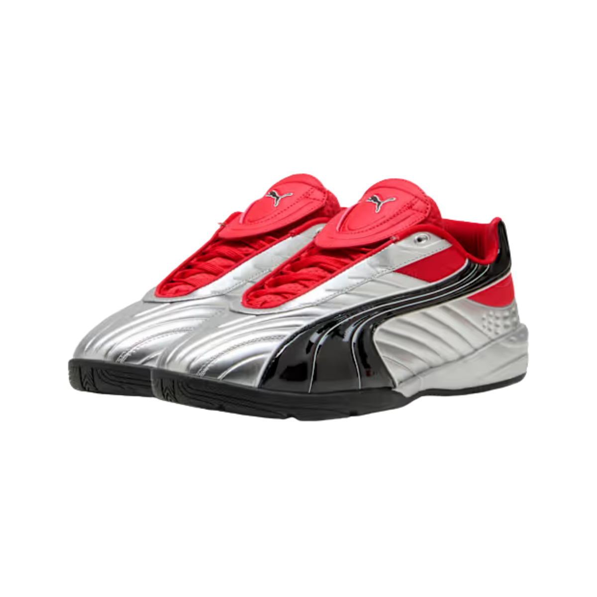 Puma Men V S2 Goalgetter Sneakers - Silver For All Time Red