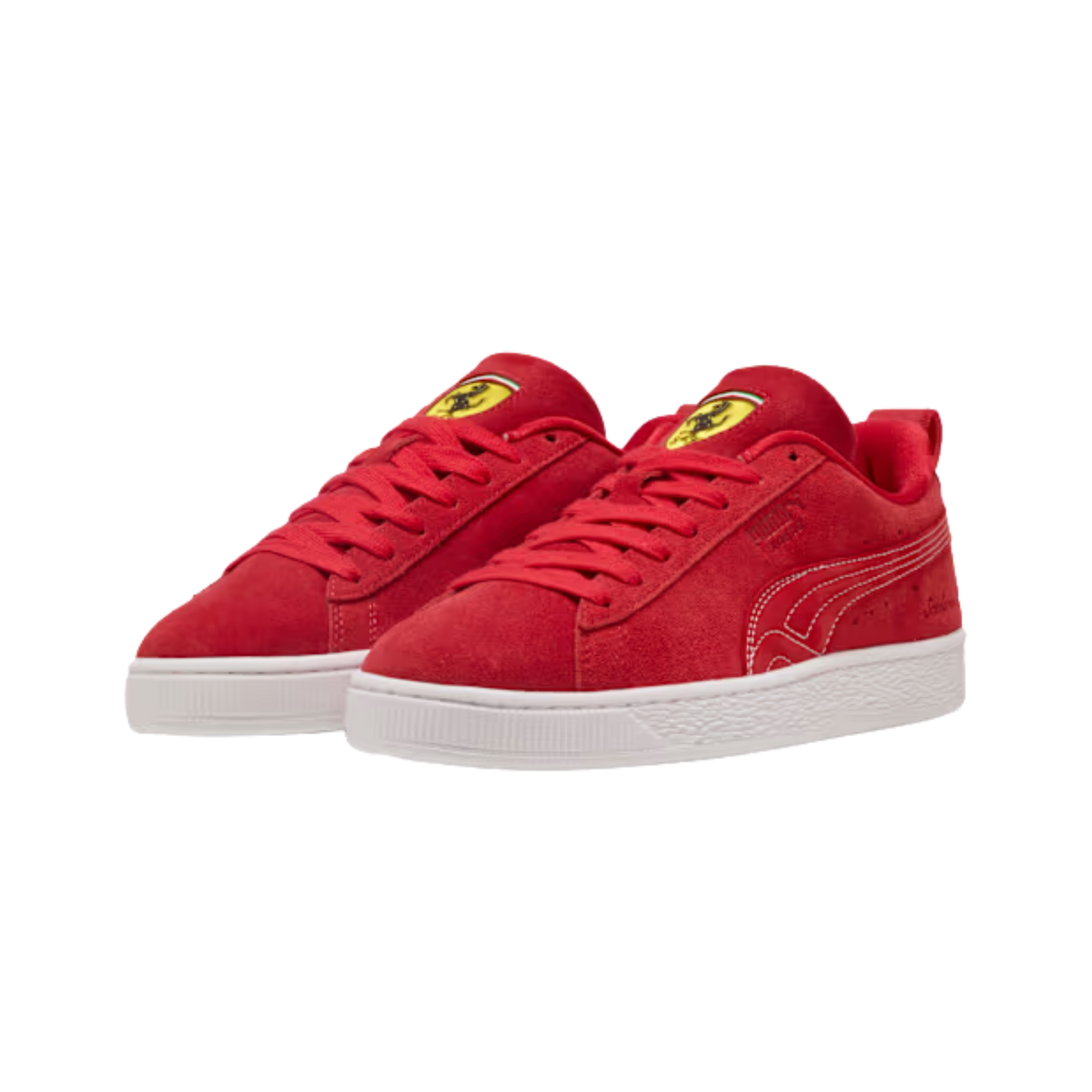Puma Men Scuderia Ferrari Suede OG Sneakers - Rosso Corsa White