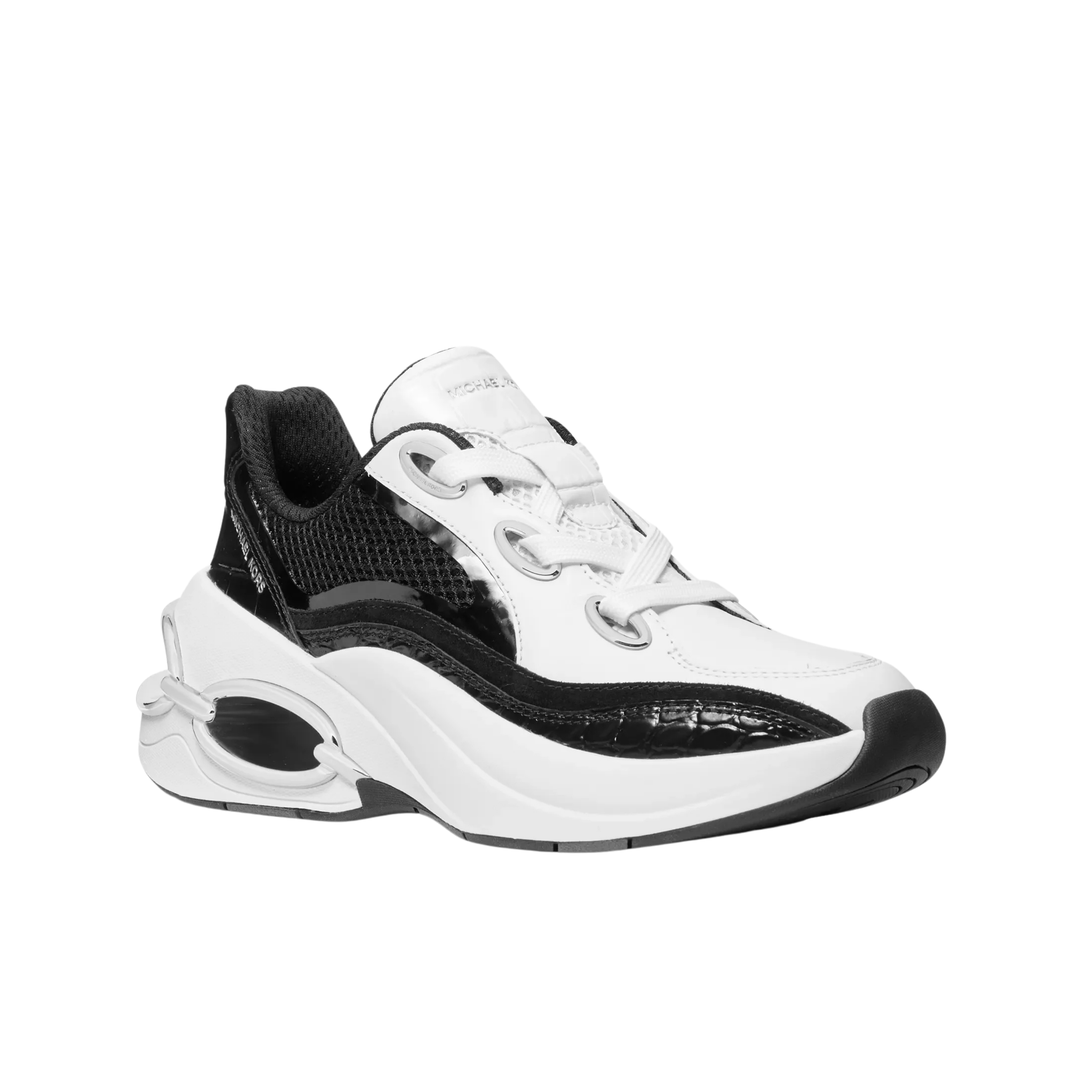 Michael Kors Women Toni Trainer Sneaker - Black Optic White