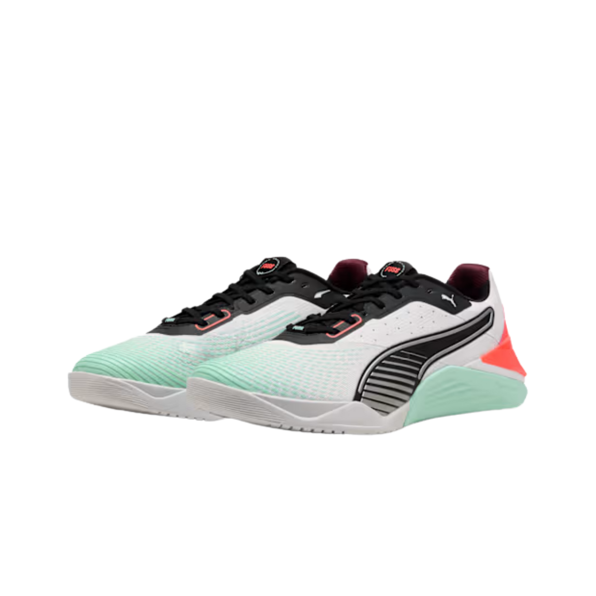 Puma Men Fuse 4.0 Training Shoes - White Mint Melt Glowing Red Black Ruby Shimmer