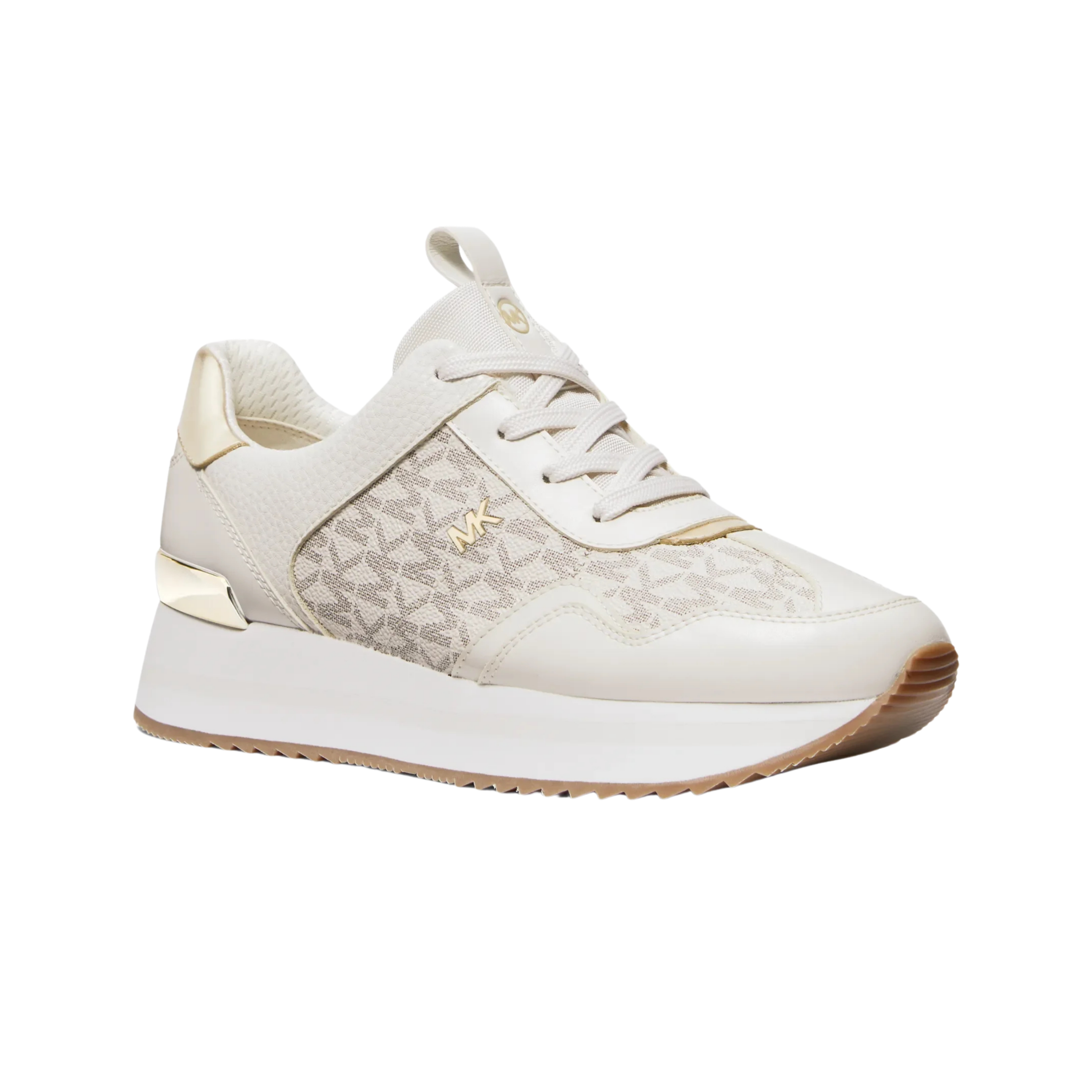 Michael Kors Women Raina Signature Logo Platform Trainer - Vanilla