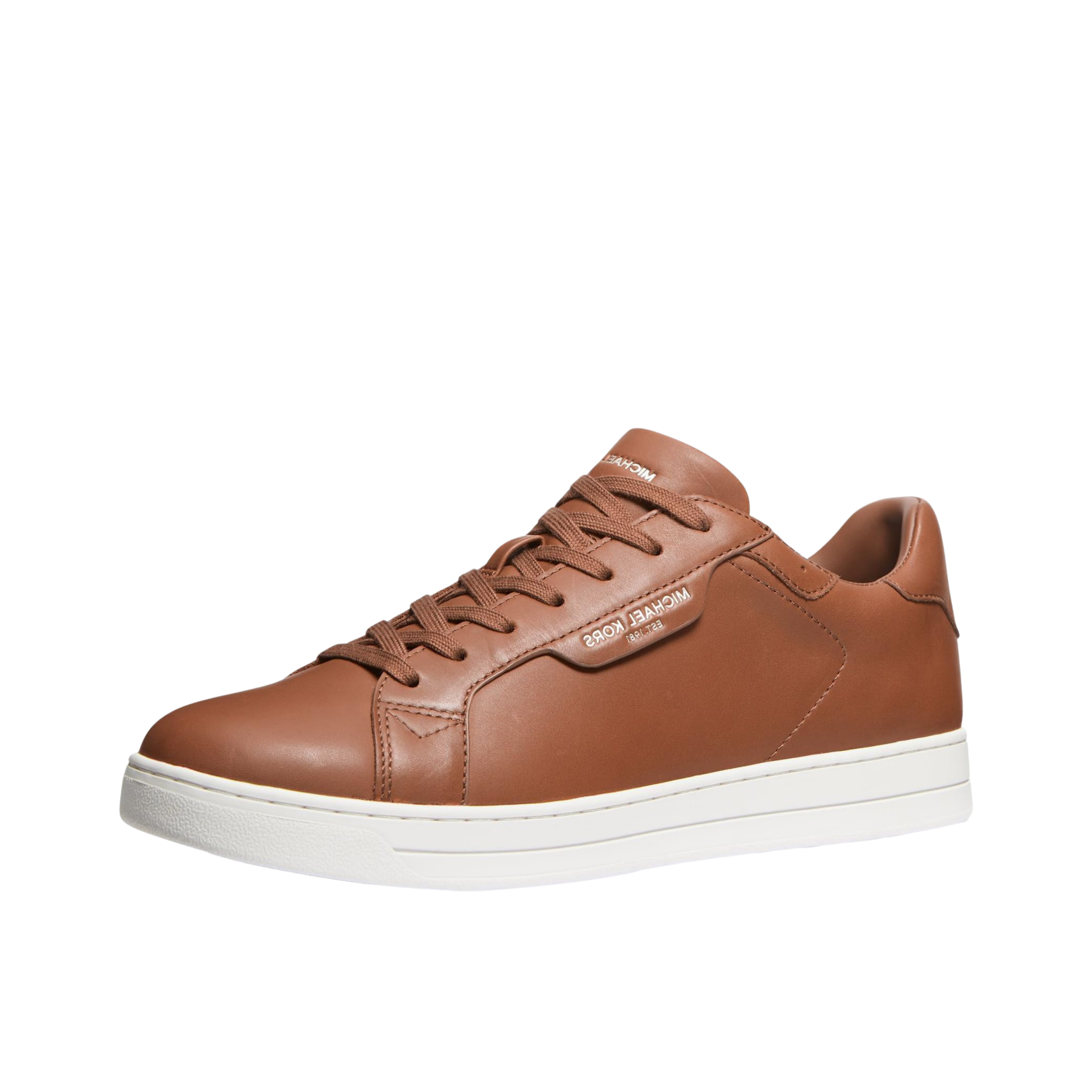 Michael Kors Men Keating Leather Sneaker - Luggage