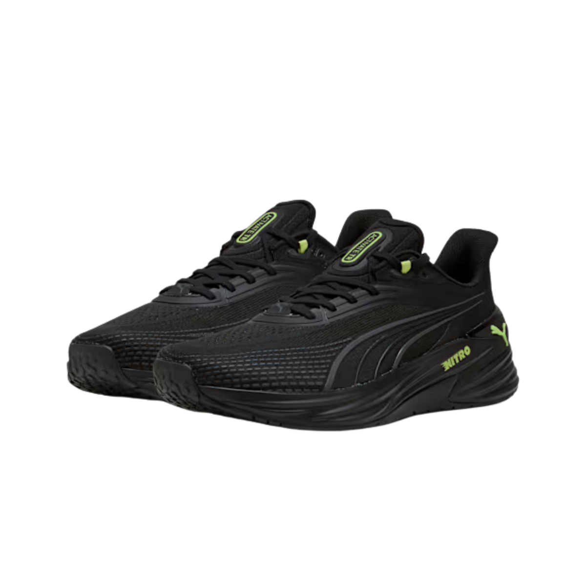 Puma Men Activate Nitro™ Training Shoes - Black Sunny Lime Cool Dark Gray
