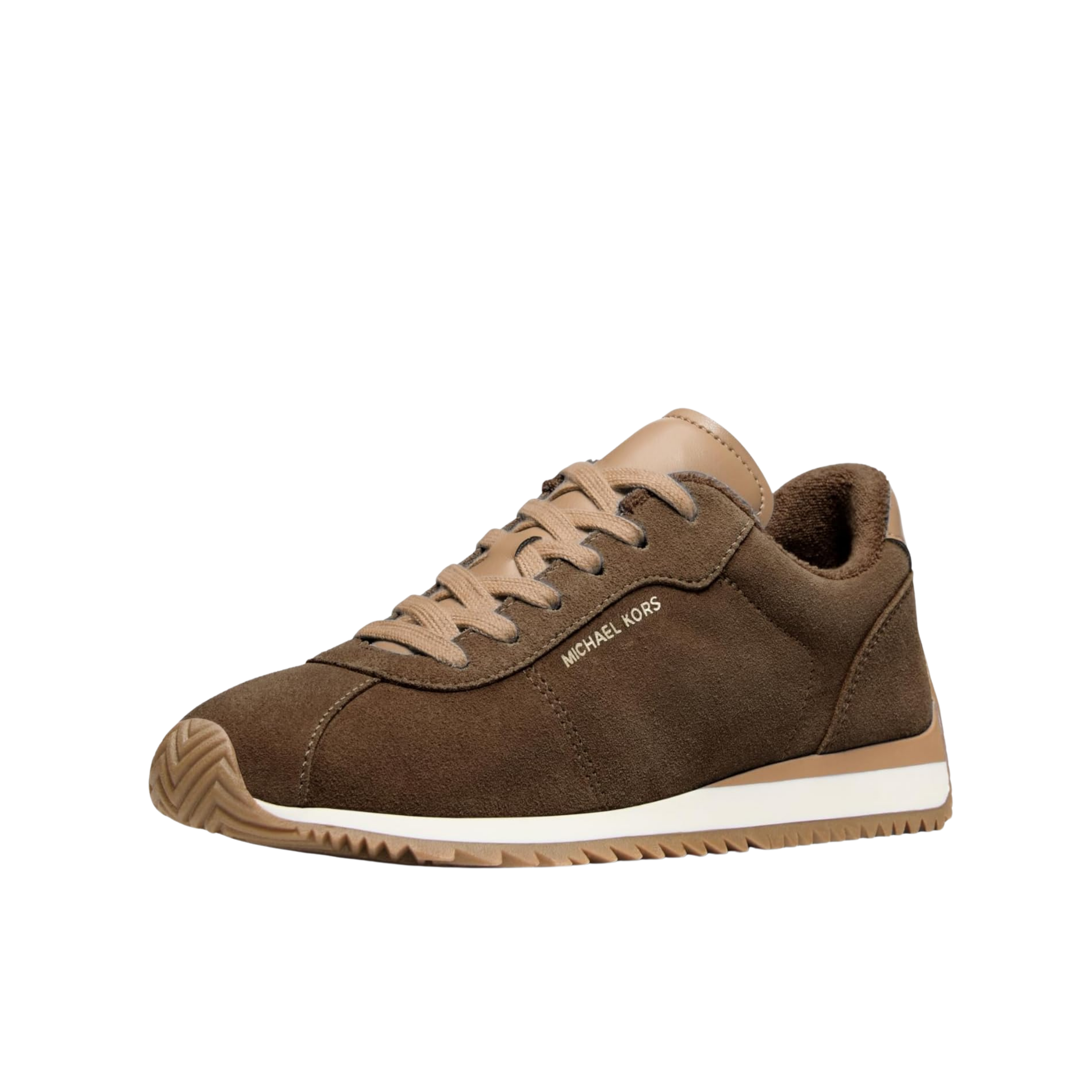 Michael Kors Women Rhodes Color Suede Trainer - Chocolate Multi