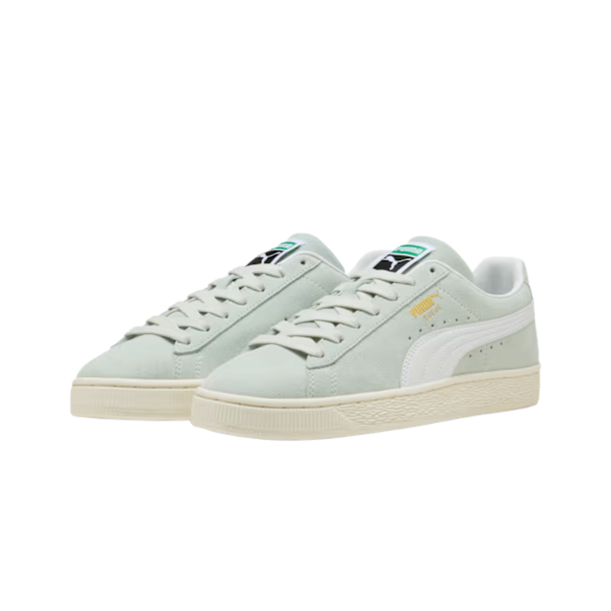 Puma Men Suede Classic Sneakers - Créme De Mint White