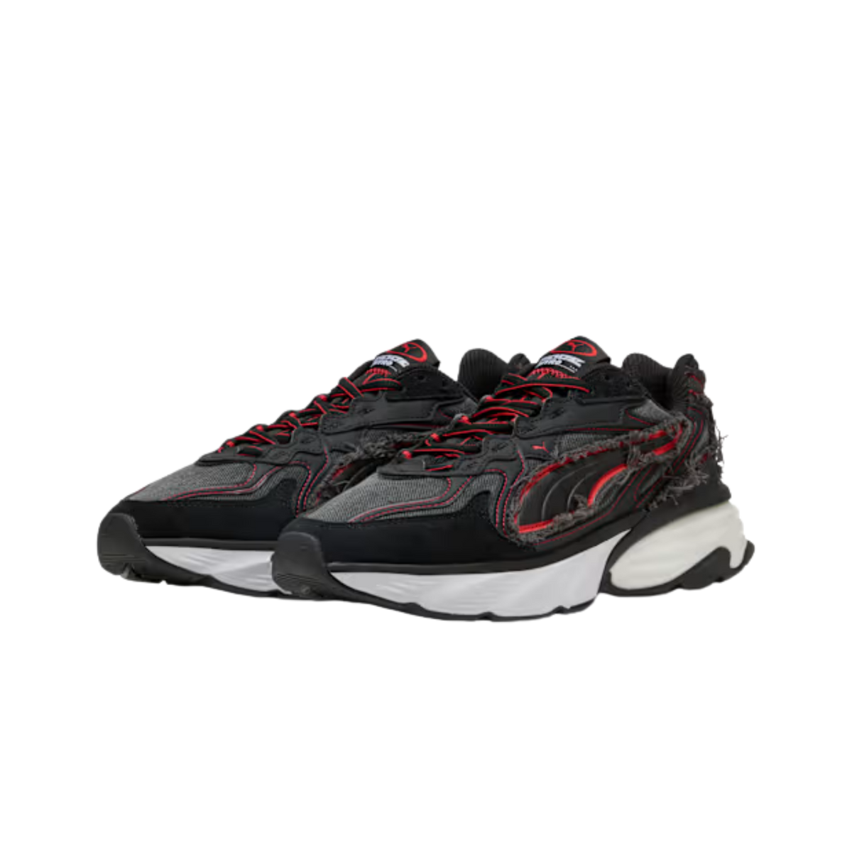 Puma Men F1 Fade Sneakers - Black Pop Red