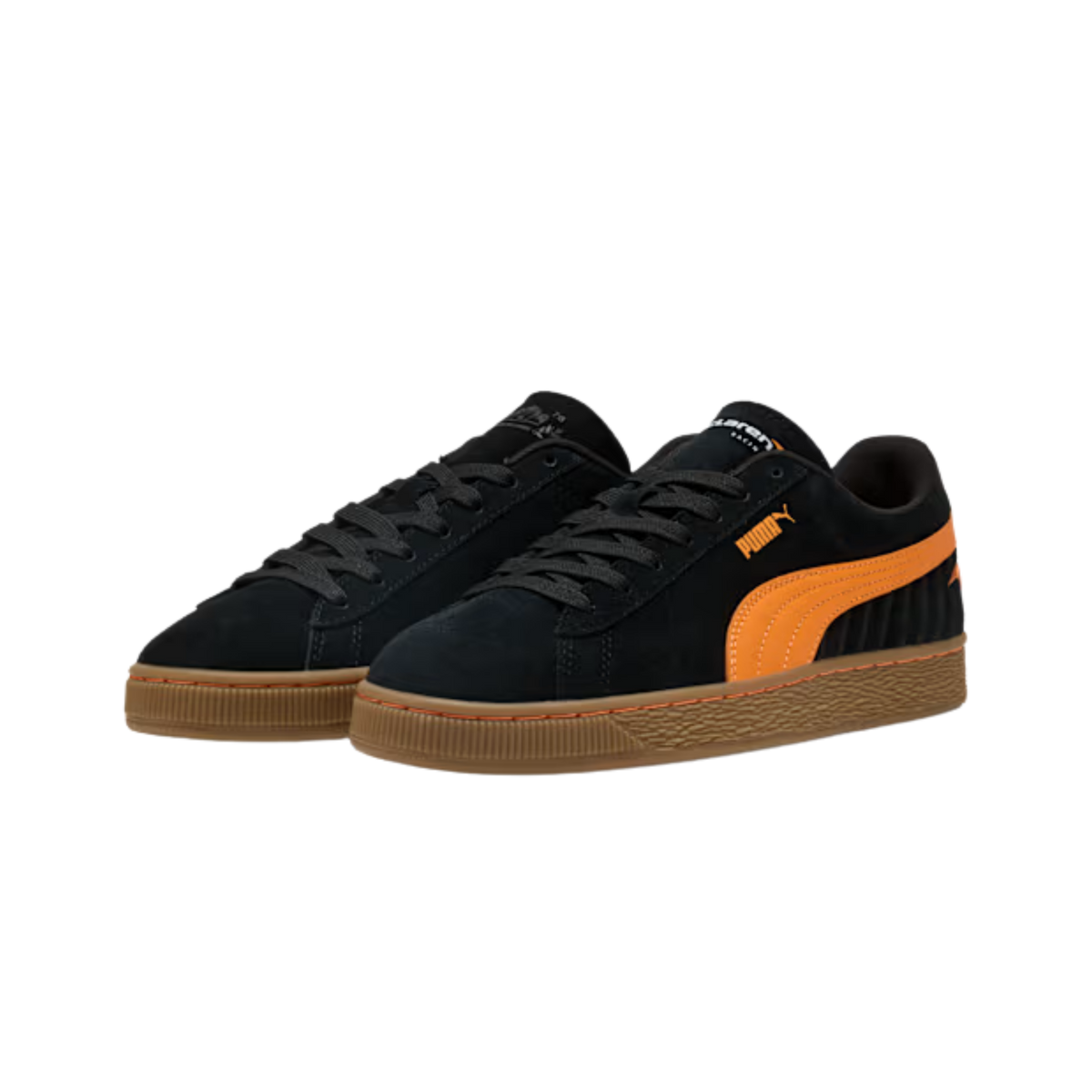 Puma Men McLaren Racing Suede OG Sneakers - Black Papaya